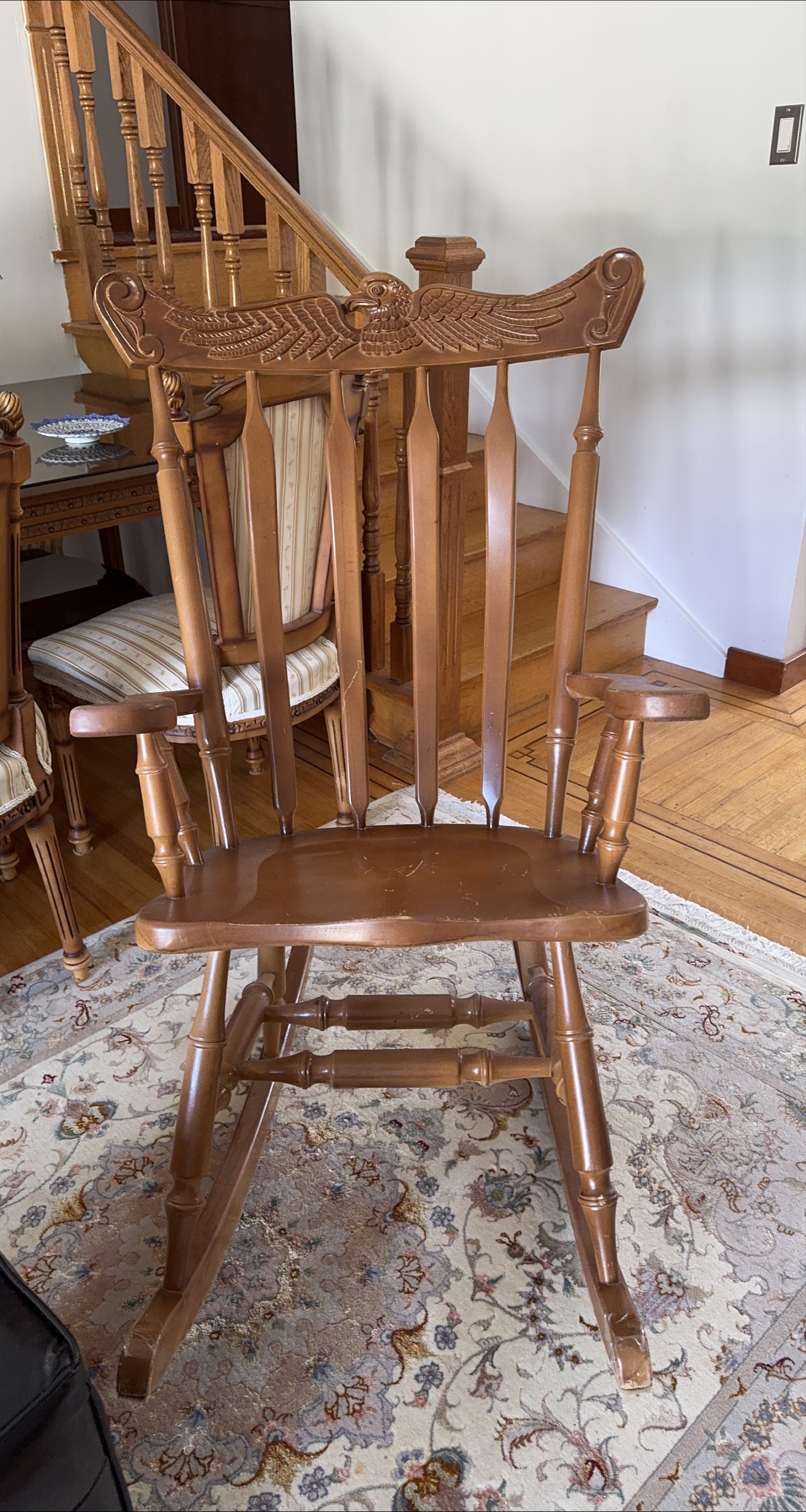 Vintage Wooden Rocking Chair thumbnail