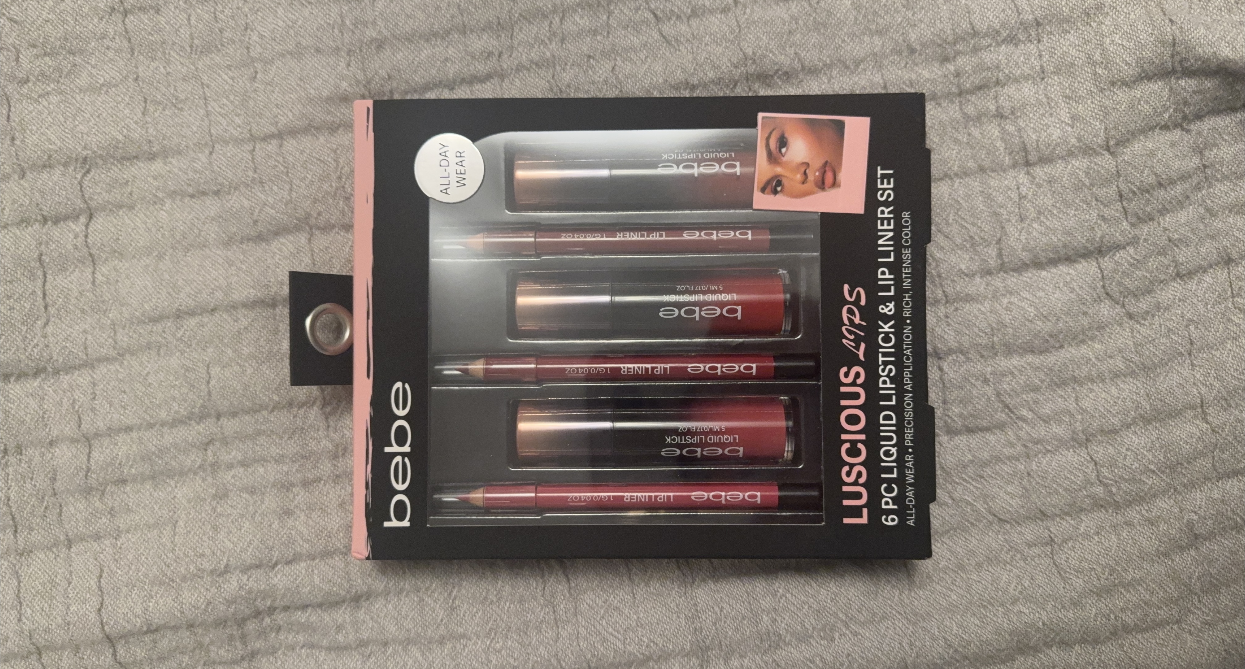 New Bebe Luscious Lips 6-Piece Lipstick & Liner Set thumbnail