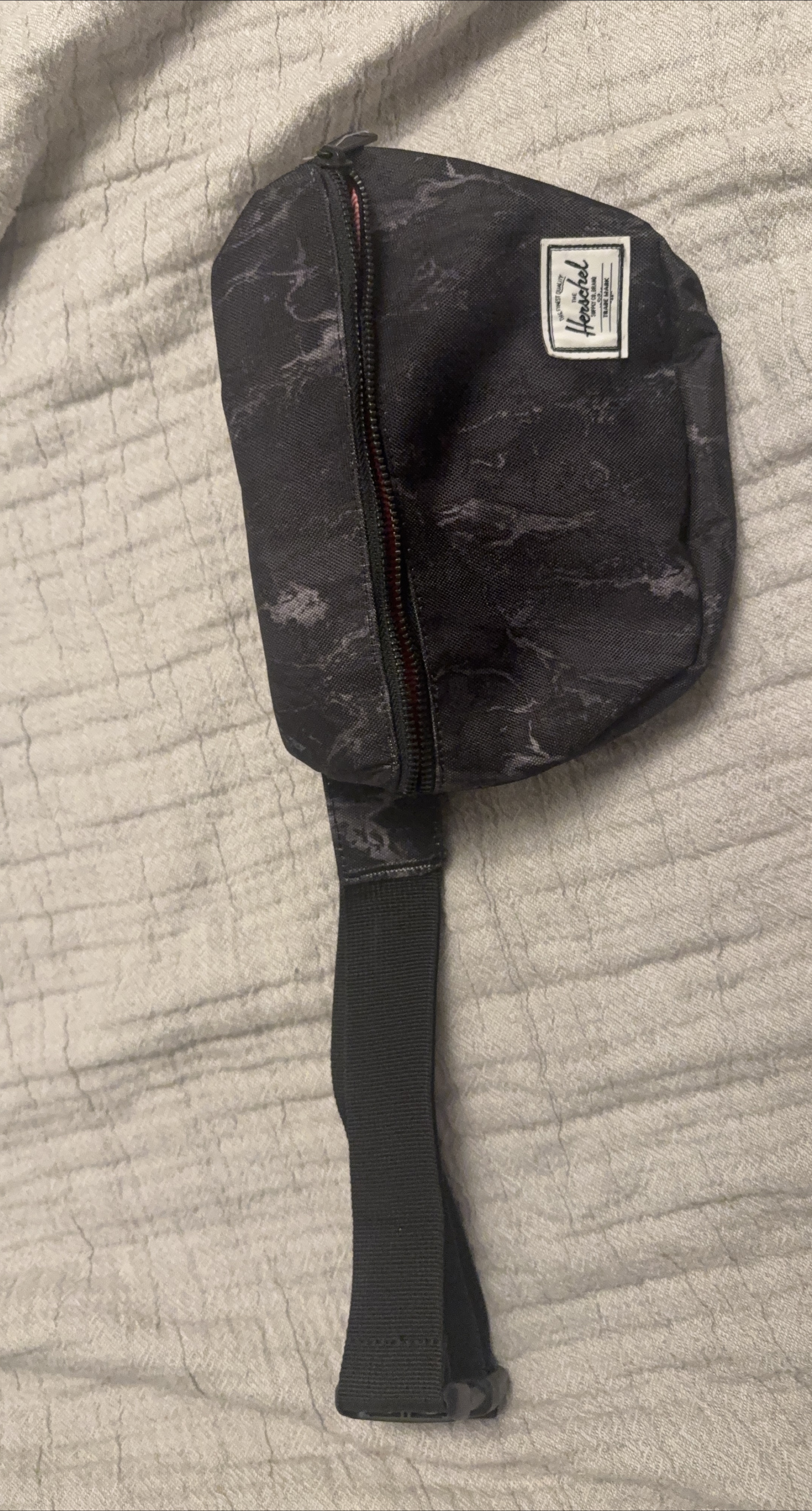 Herschel Black Marble Fanny Pack thumbnail