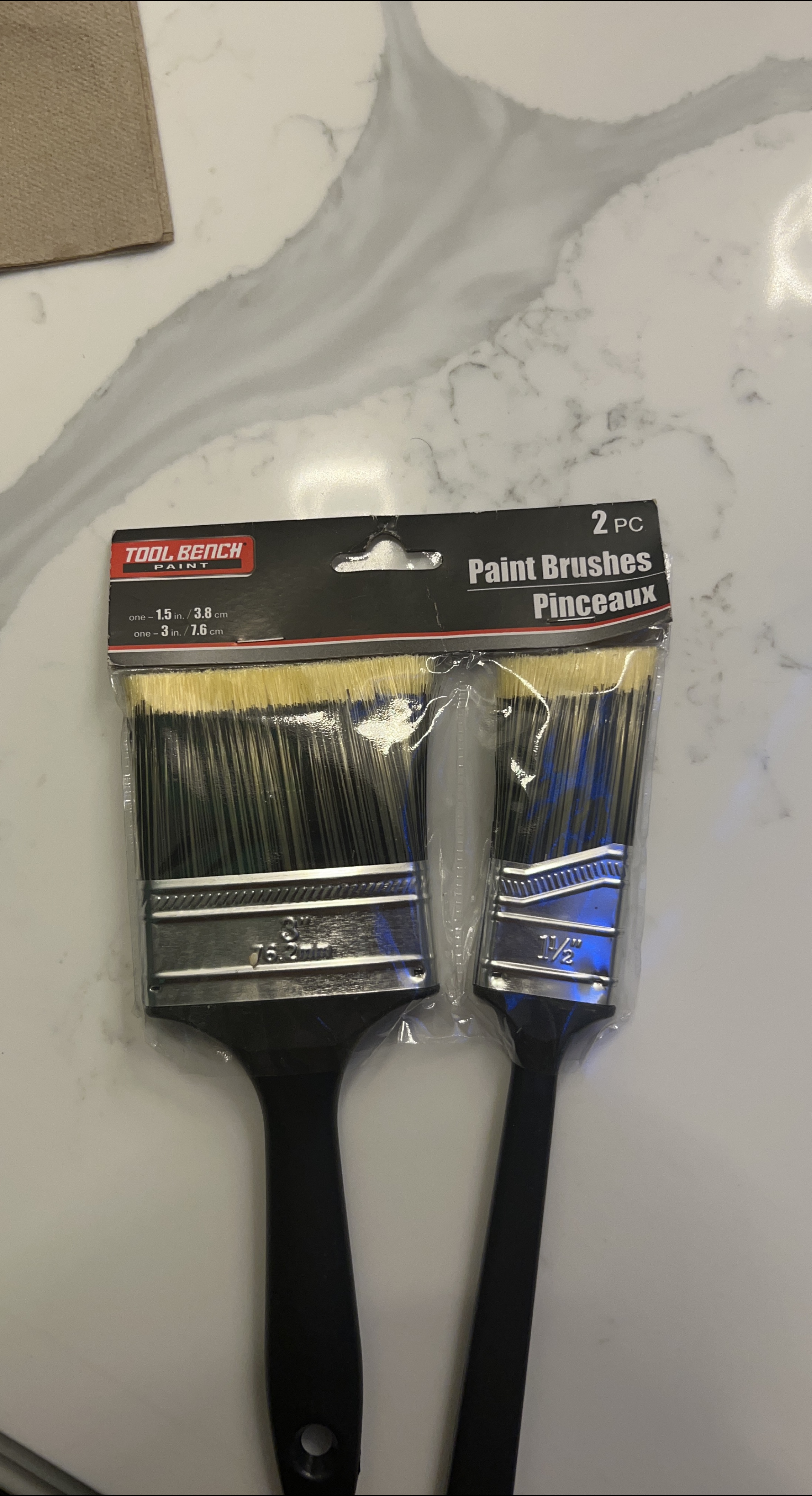 Tool Bench Paint Brushes - 2 Pack thumbnail