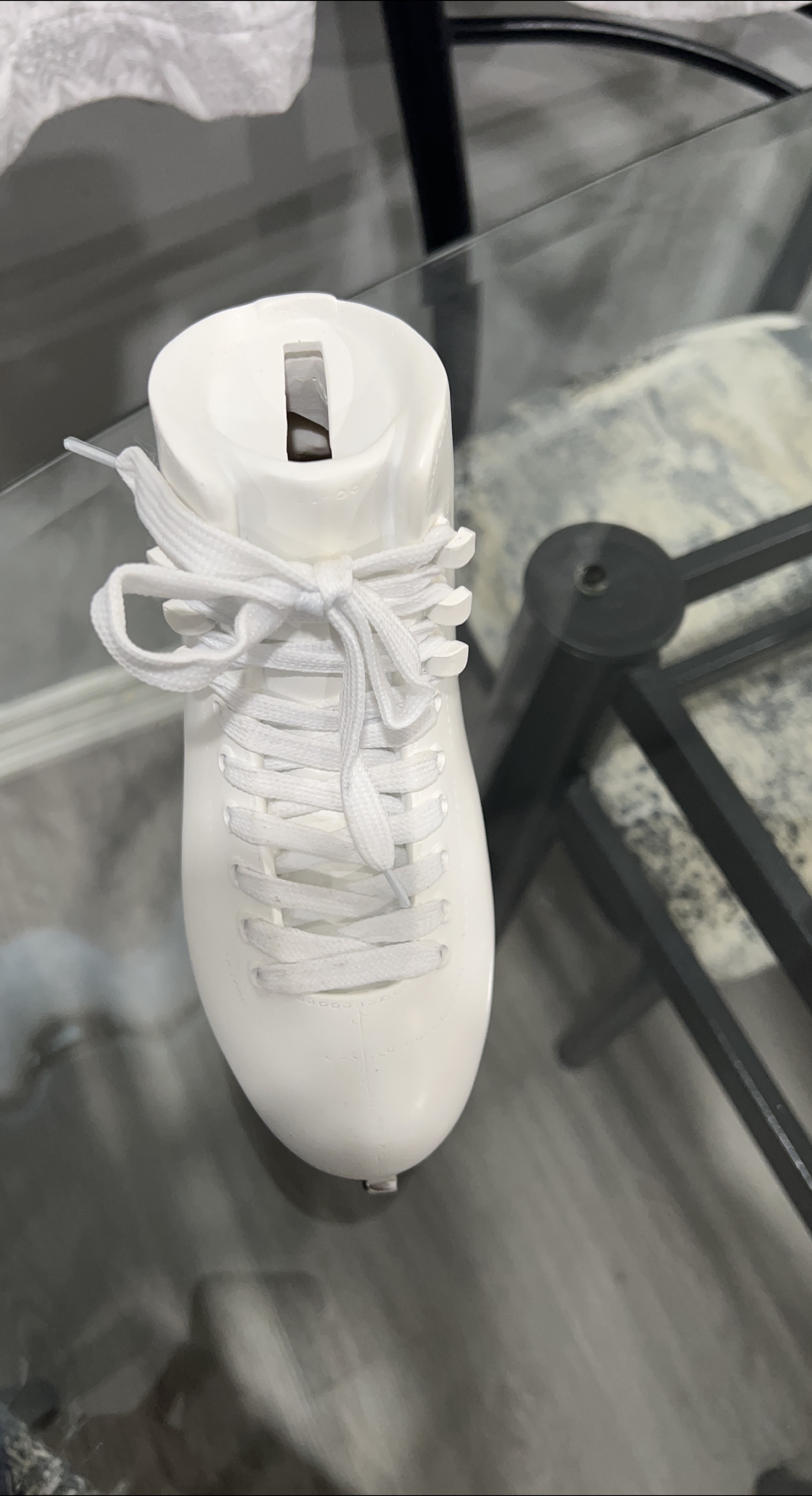 White Ice Skate Coin Bank thumbnail