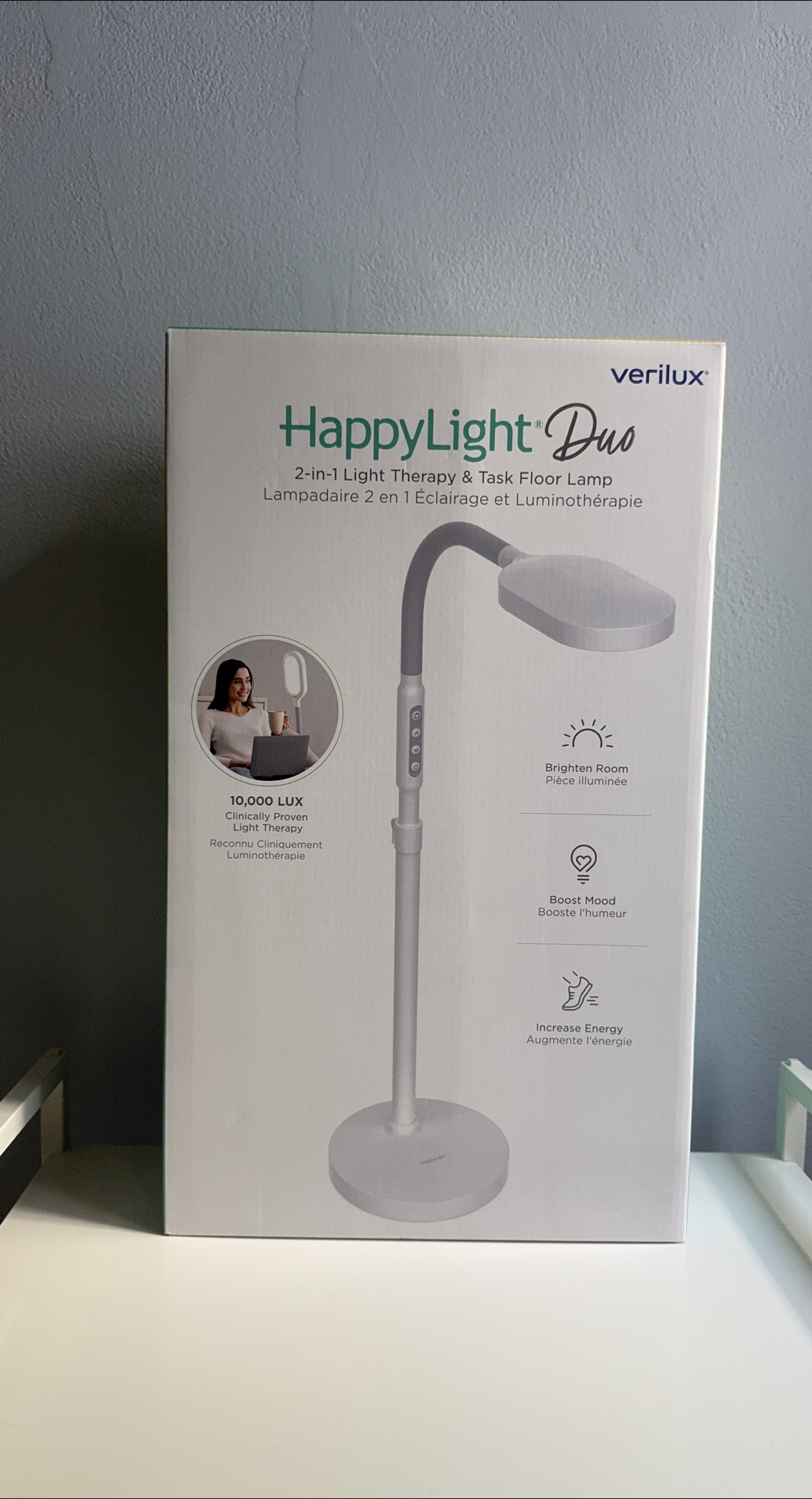 Verilux HappyLight Duo 2-in-1 Light Therapy Lamp - New thumbnail