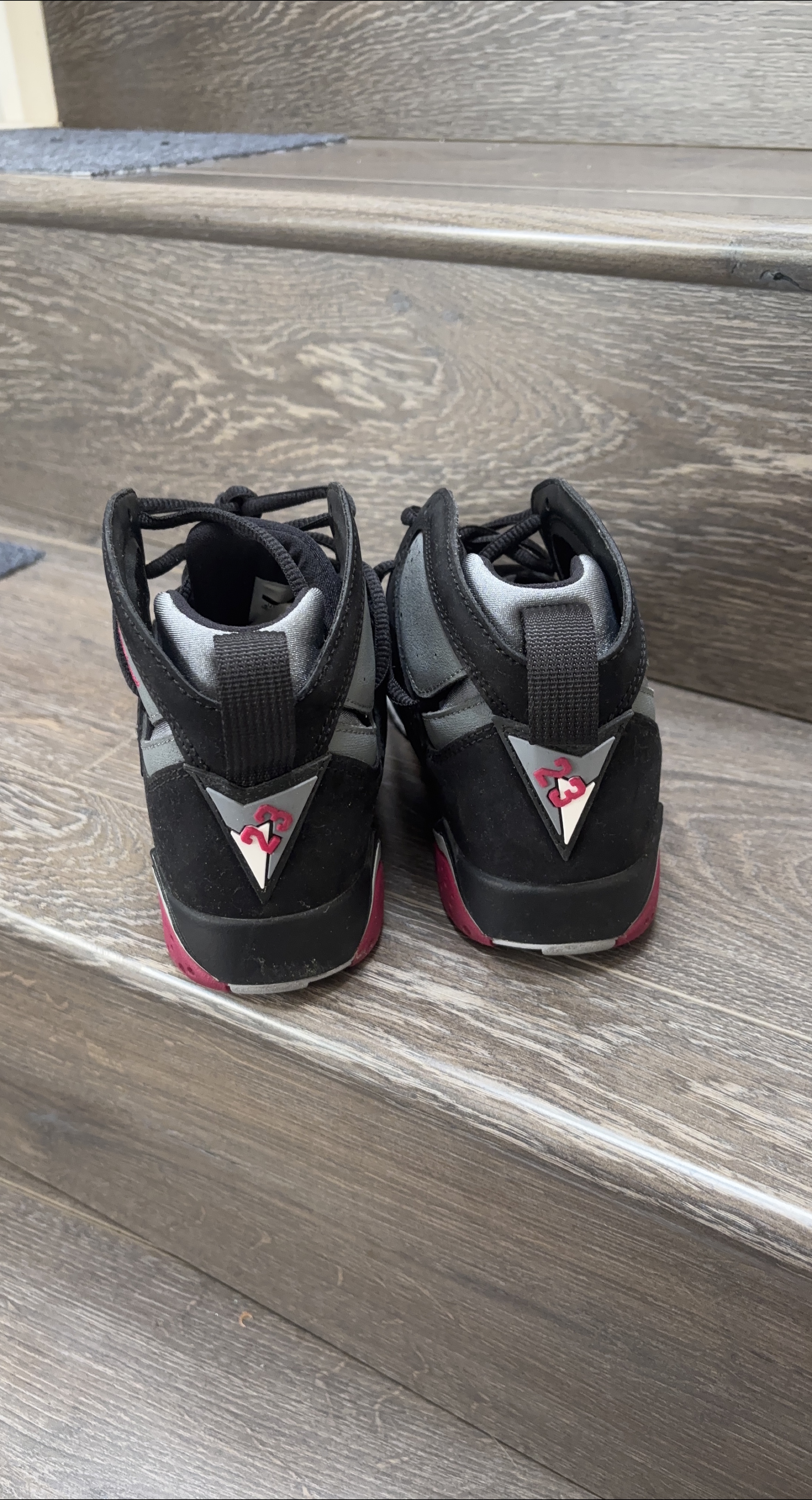Jordan 7 Retro Black/Gray Size 4.5Y thumbnail