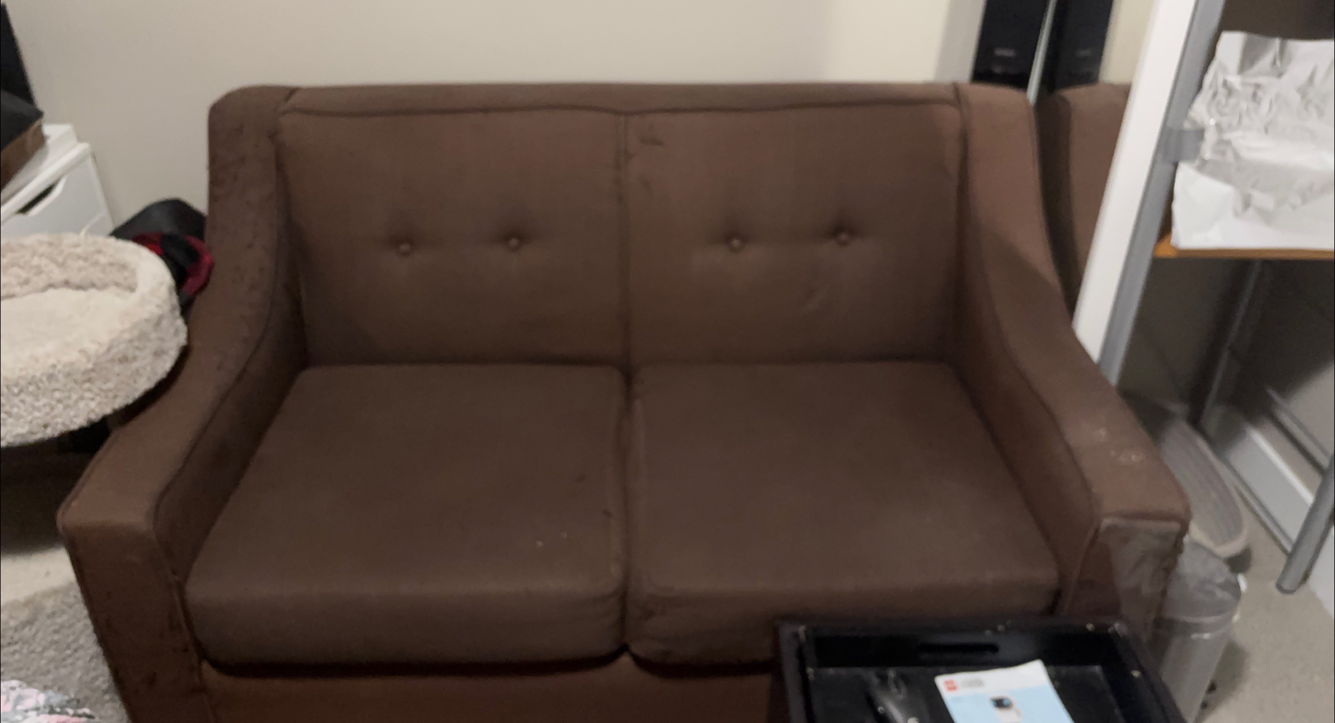 Brown Loveseat Sofa thumbnail