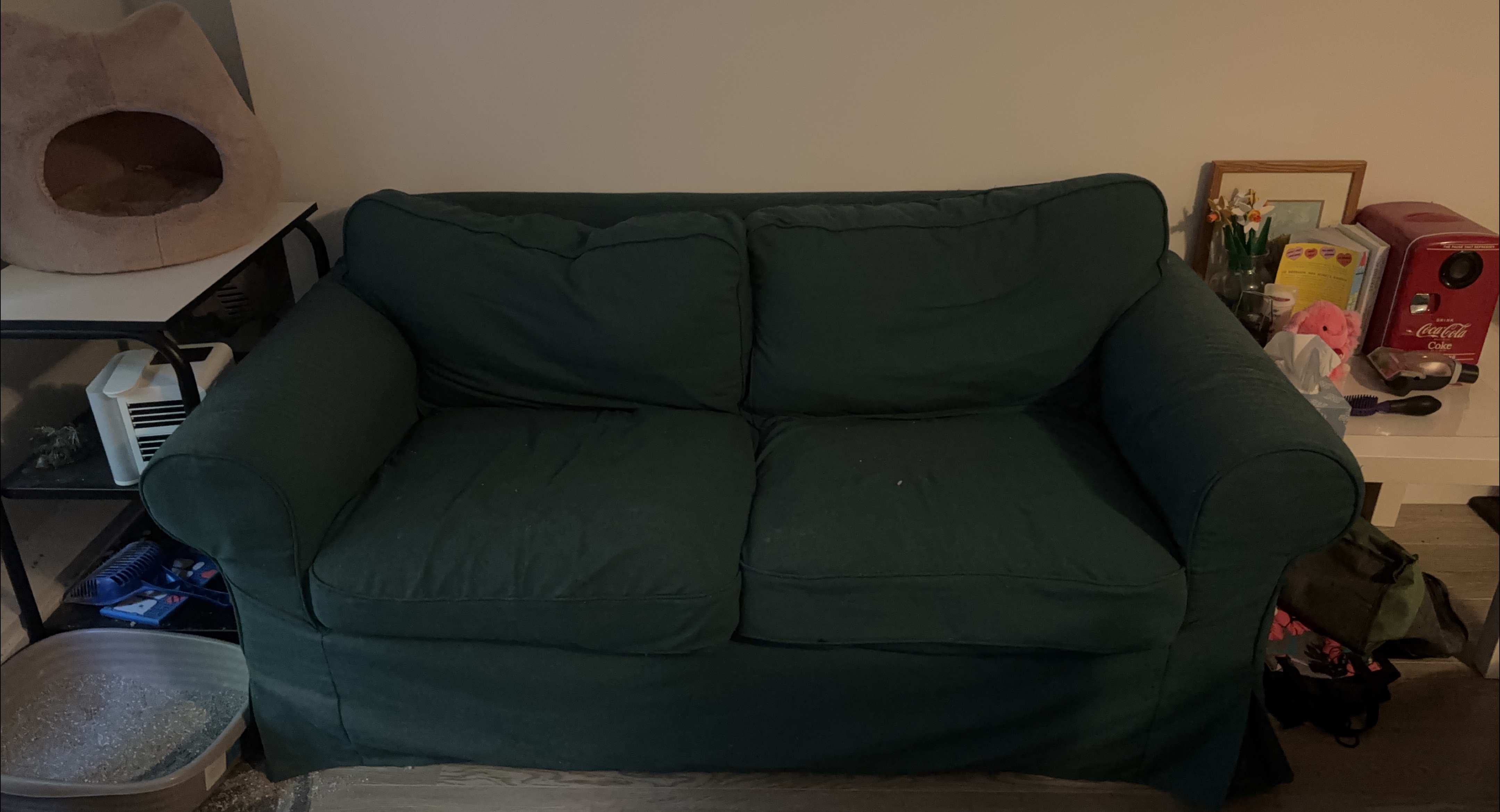 Green Loveseat Sofa thumbnail