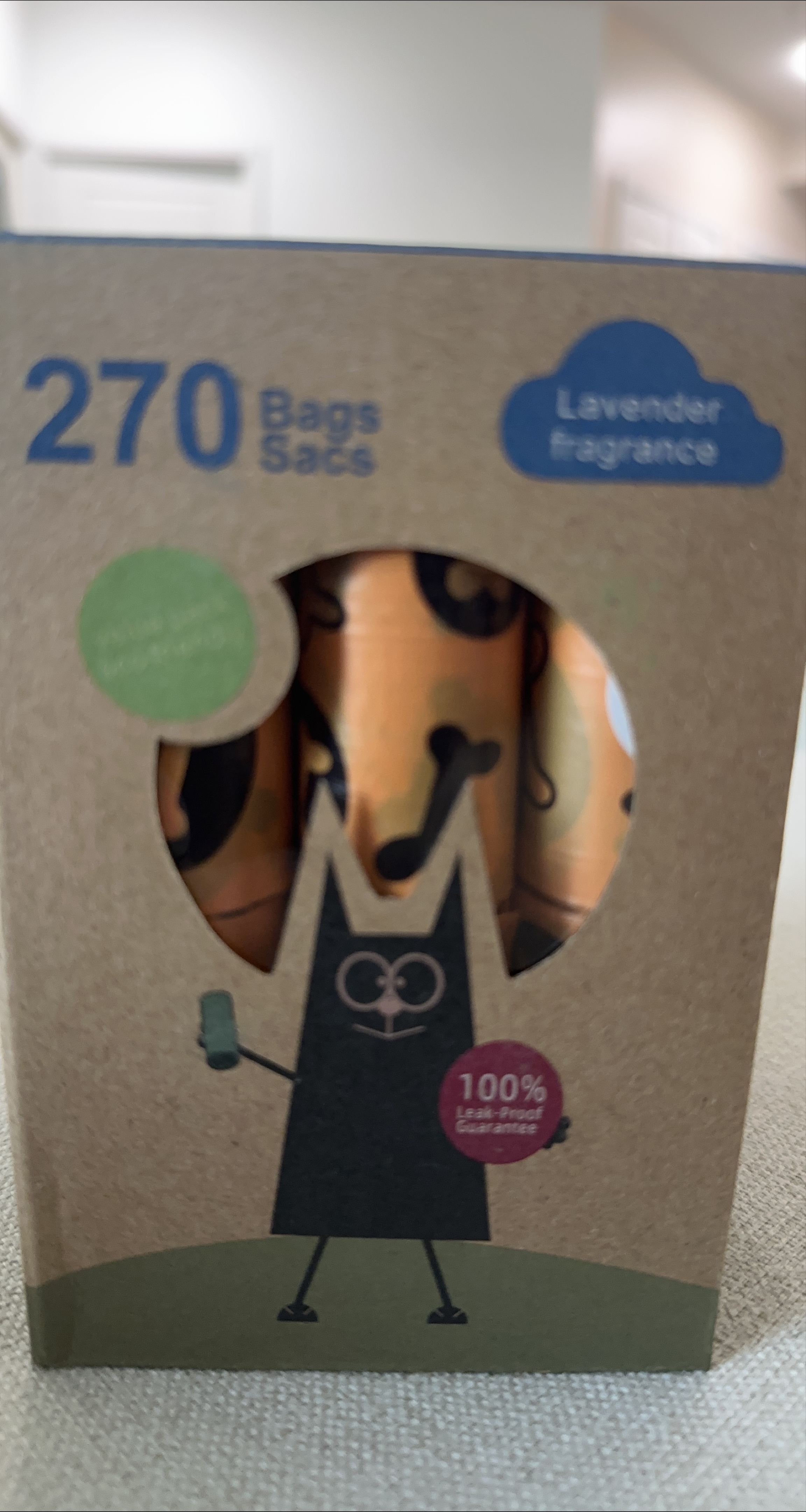 270 Bags Dog Waste Bags - Lavender Scented thumbnail