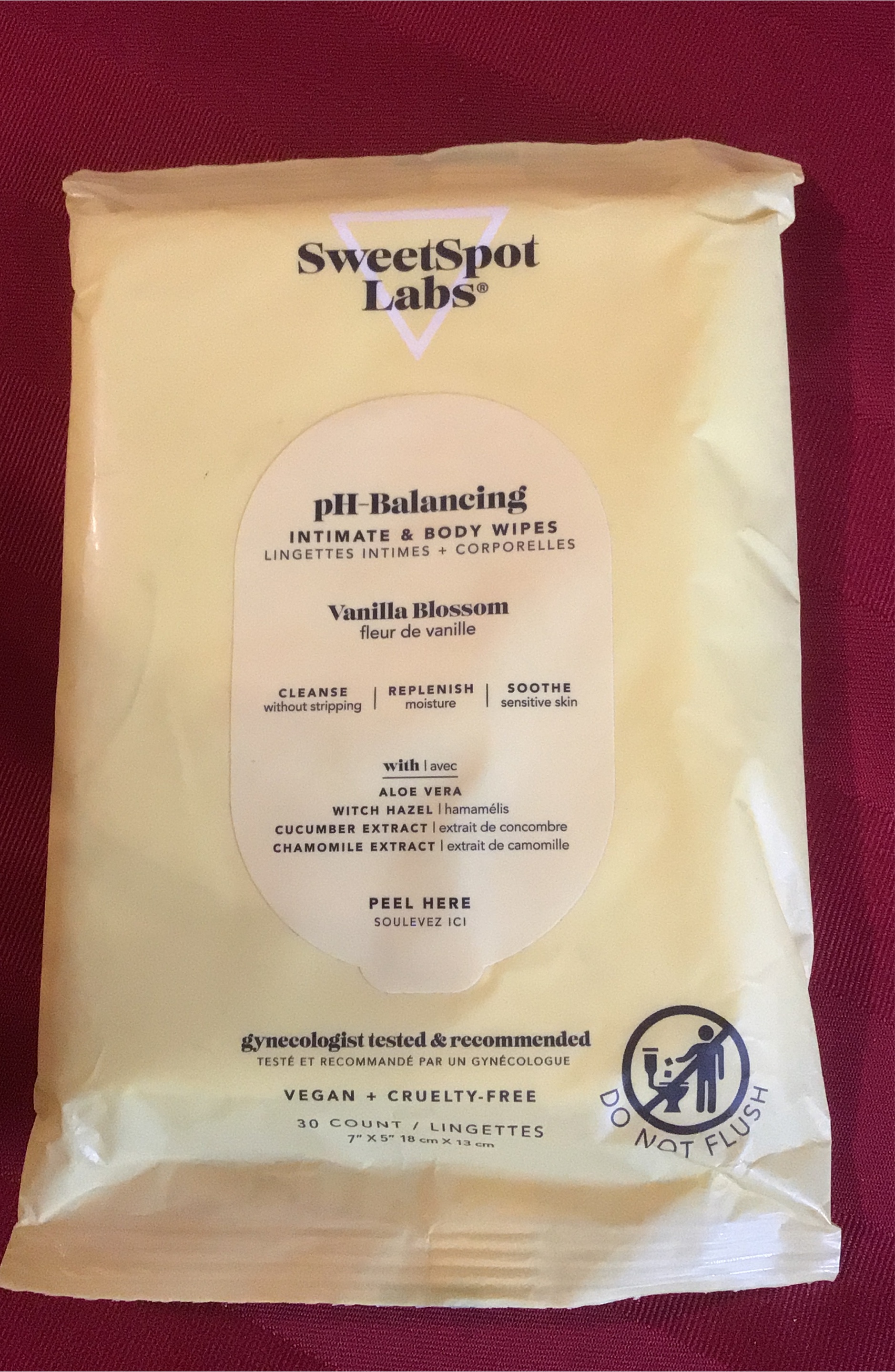 SweetSpot labs wipes New