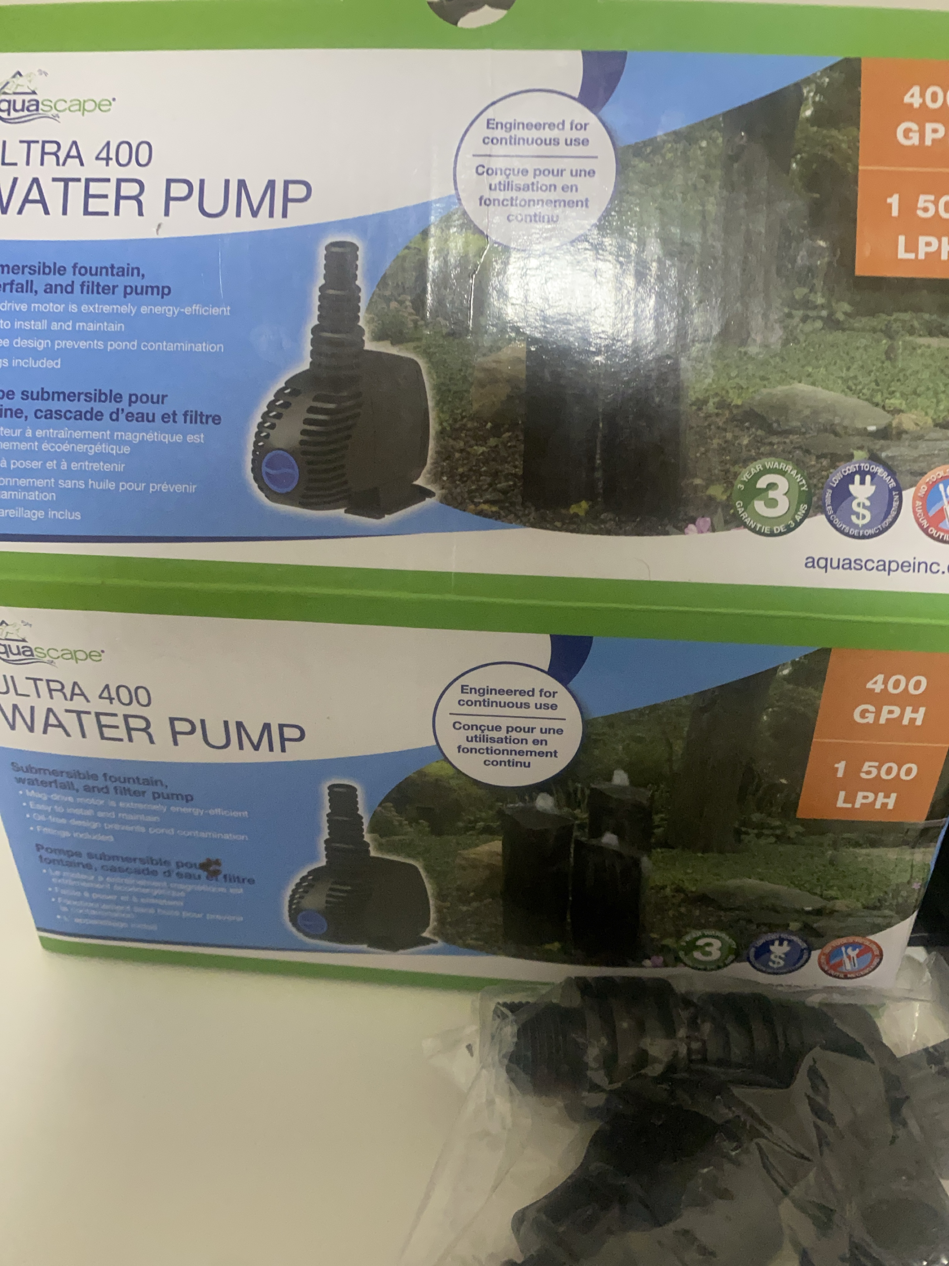 Aquascape Ultra 400 Water Pump - New in Box! thumbnail