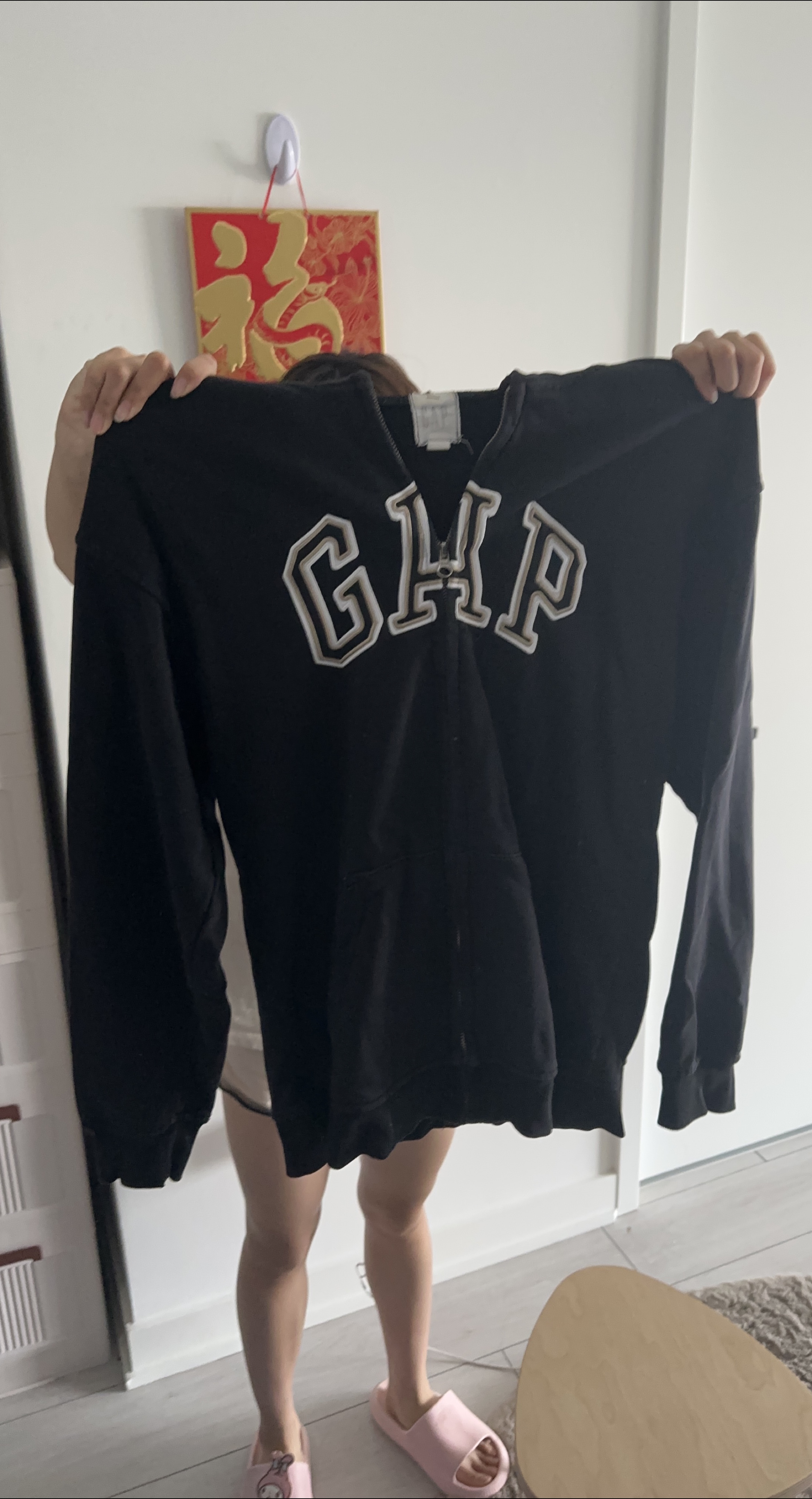 Gap Black Zip-Up Hoodie thumbnail