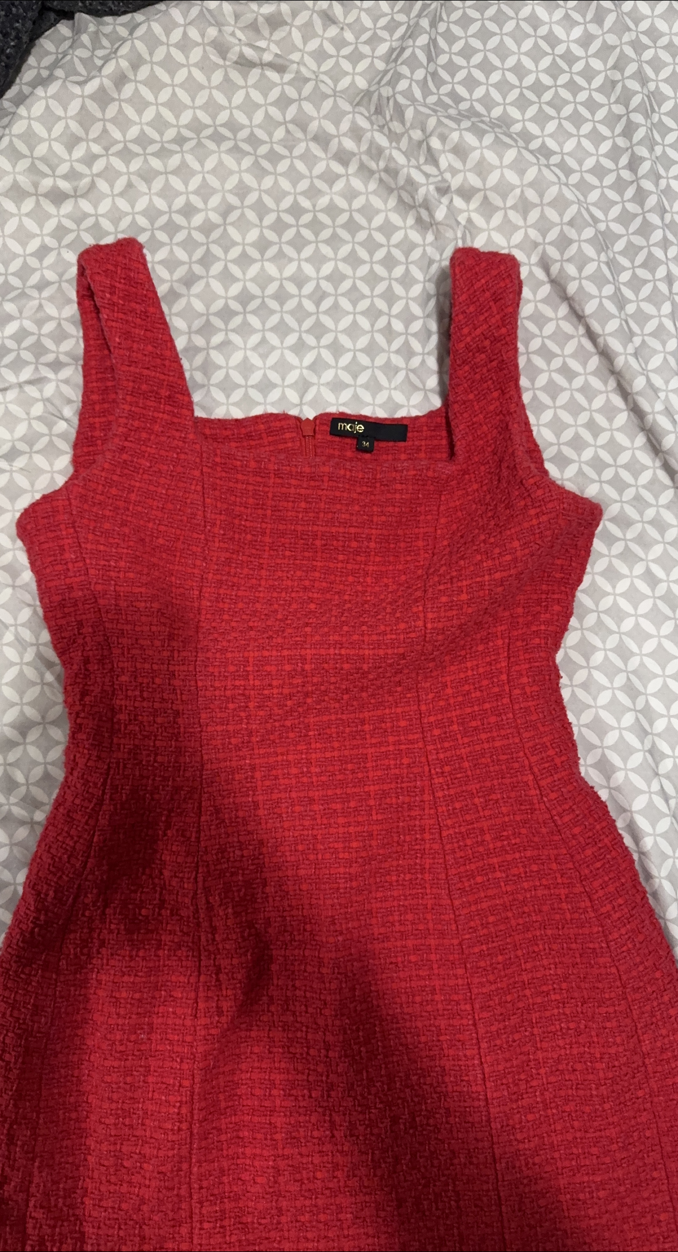 Maje Red Dress Size 34 thumbnail