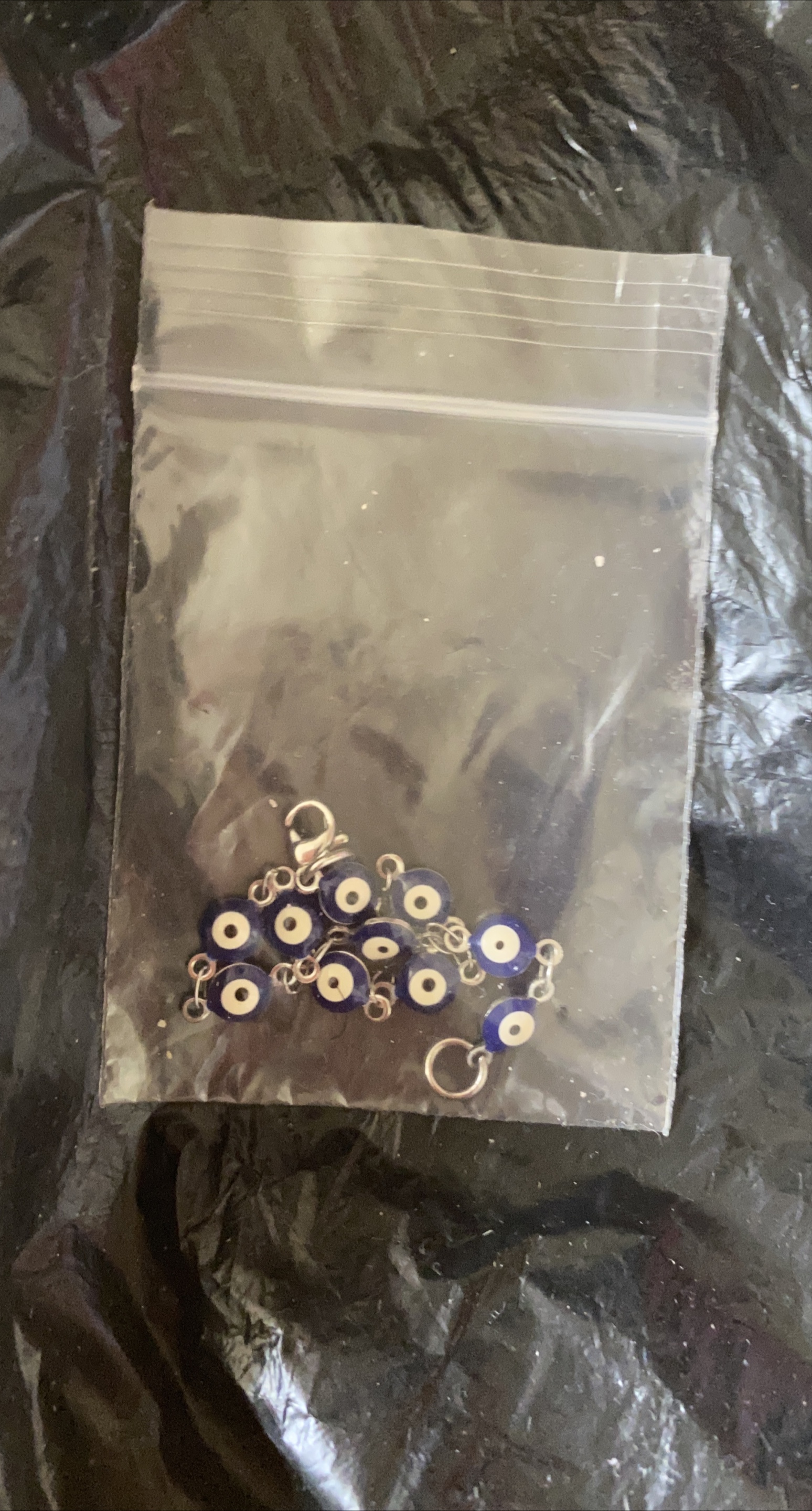 Evil Eye Bracelet - Blue & Silver thumbnail