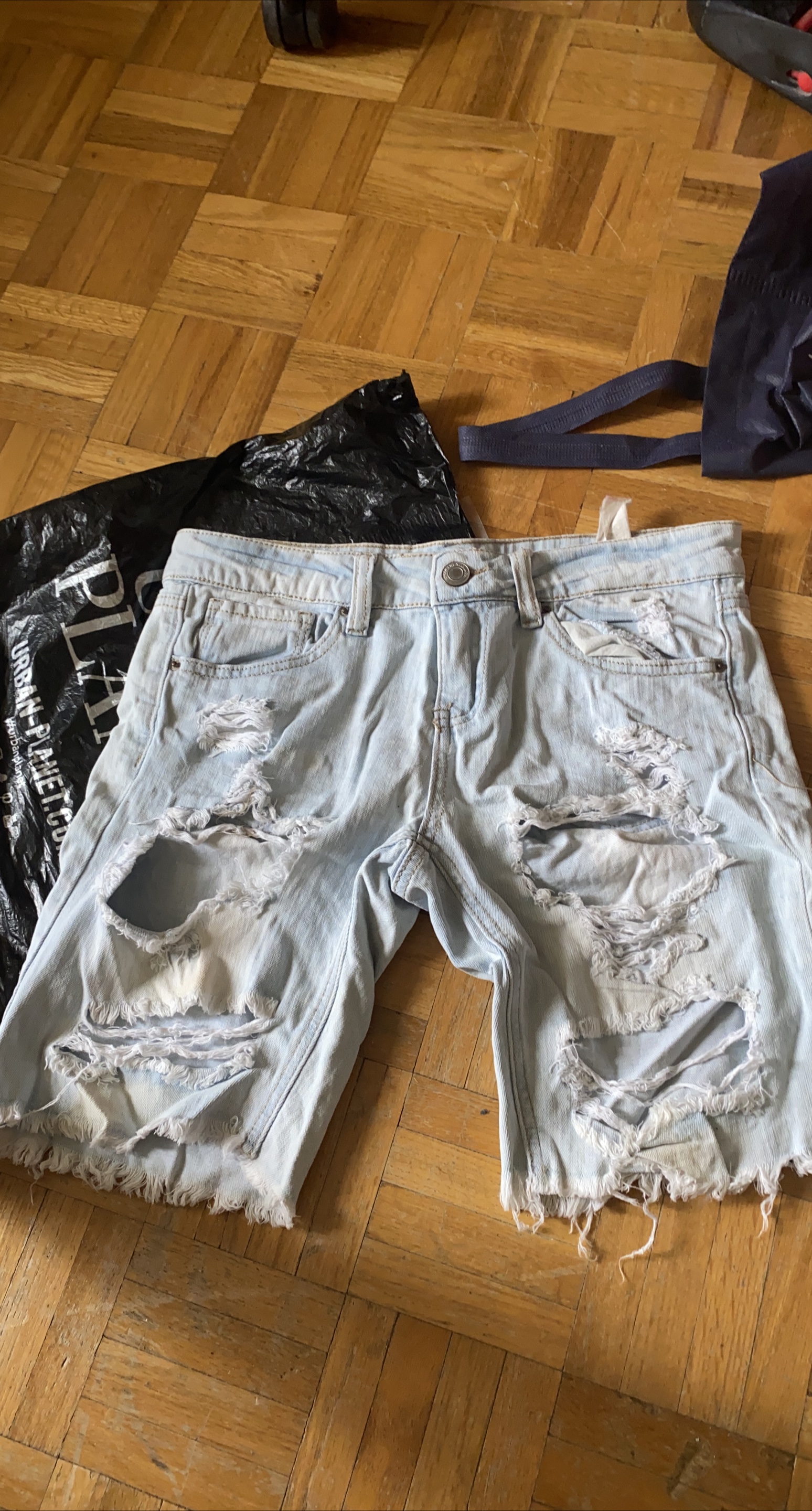 Urban Planet Distressed Denim Shorts thumbnail