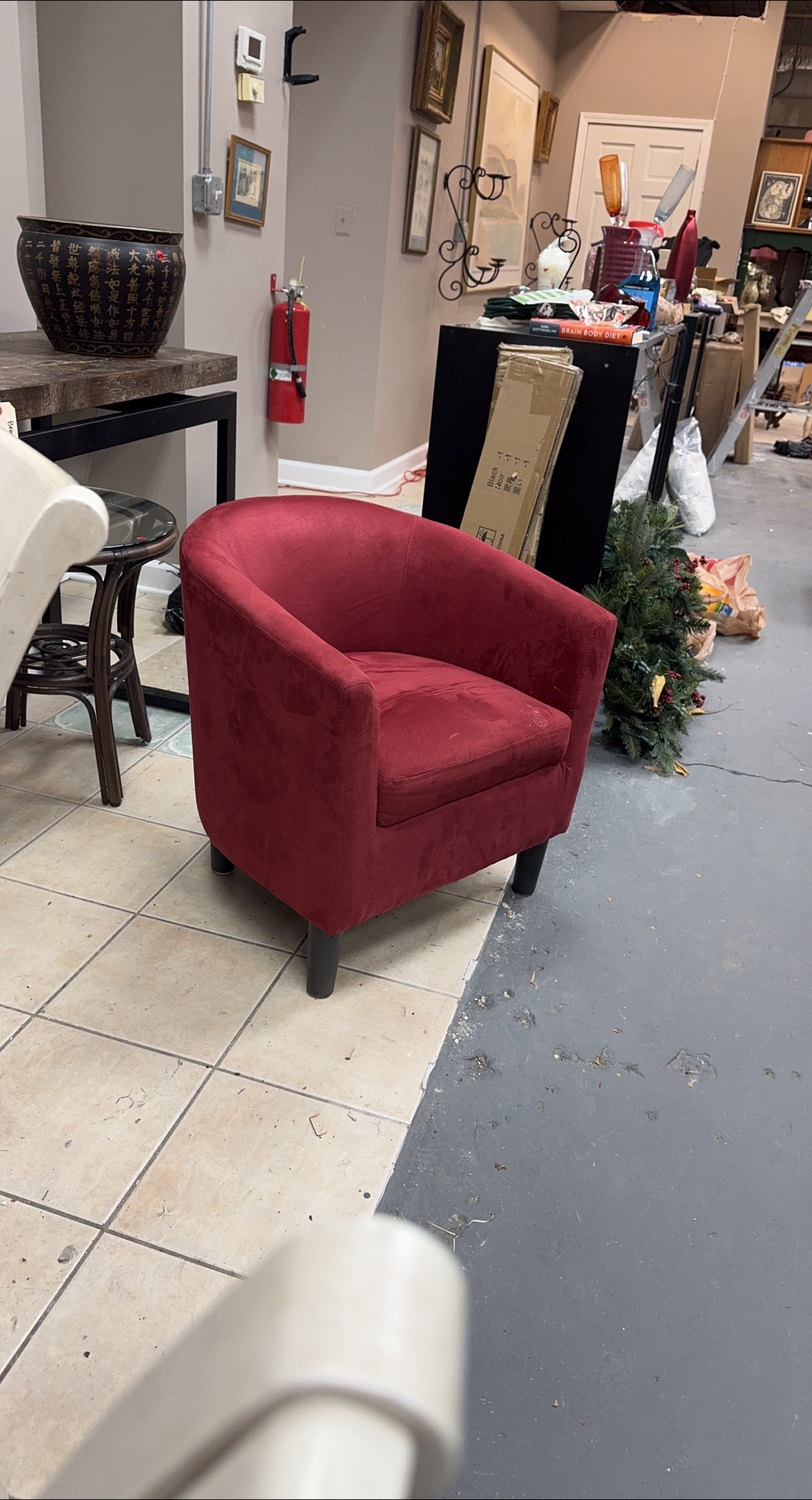 Red Tub Chair thumbnail