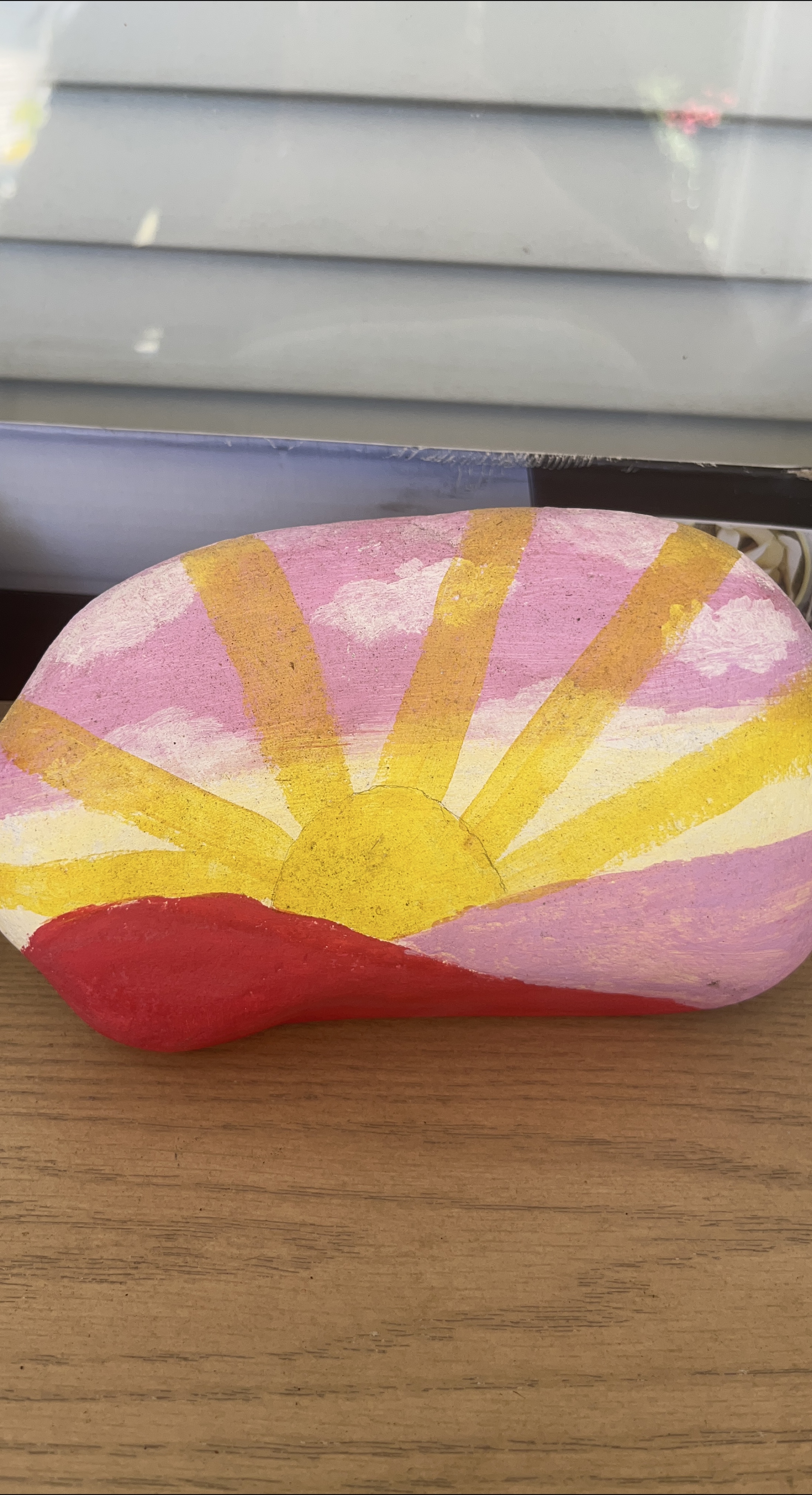 Painted rock from both sides thumbnail