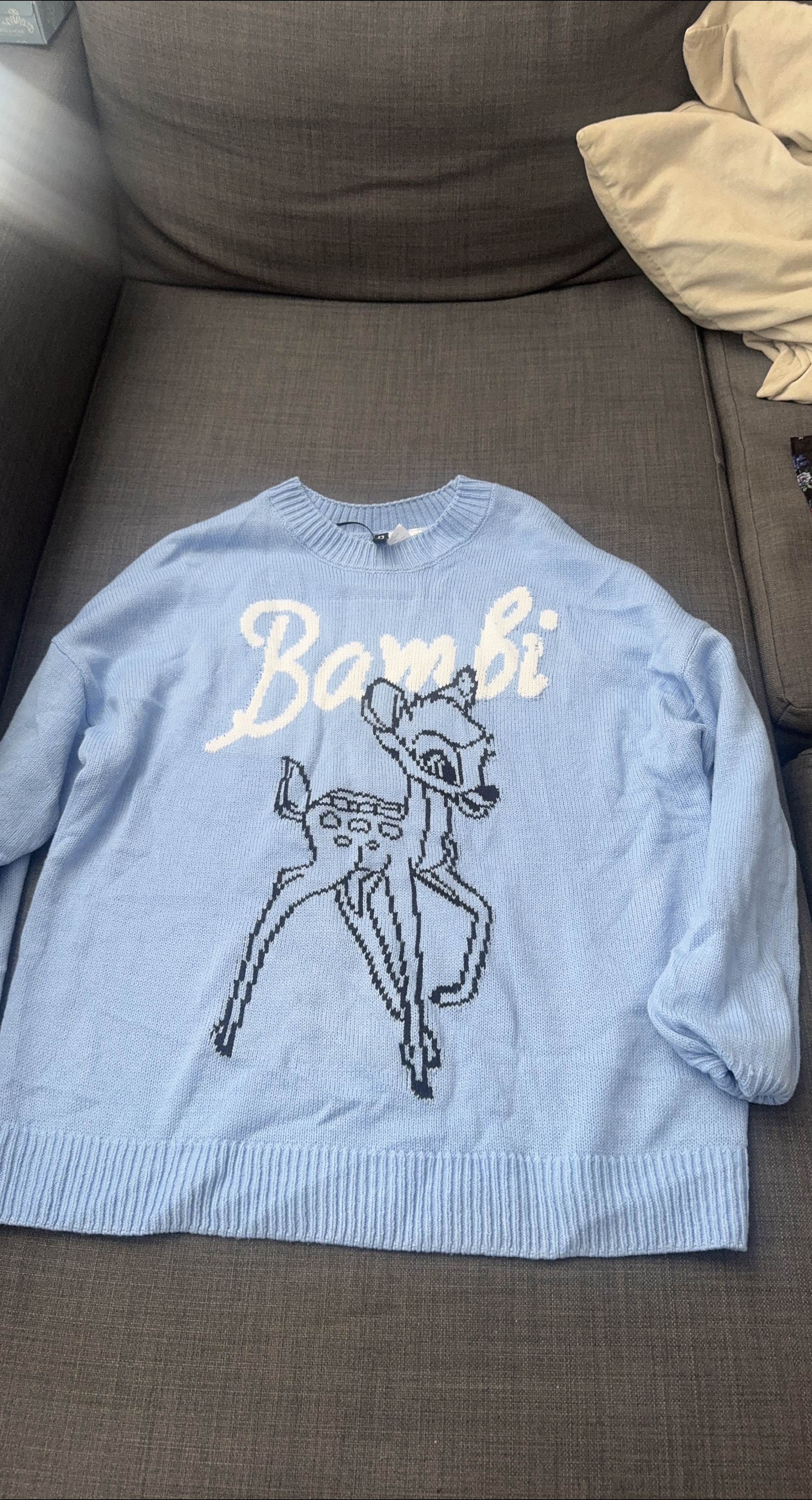 Bambi Light Blue Sweater h&m thumbnail