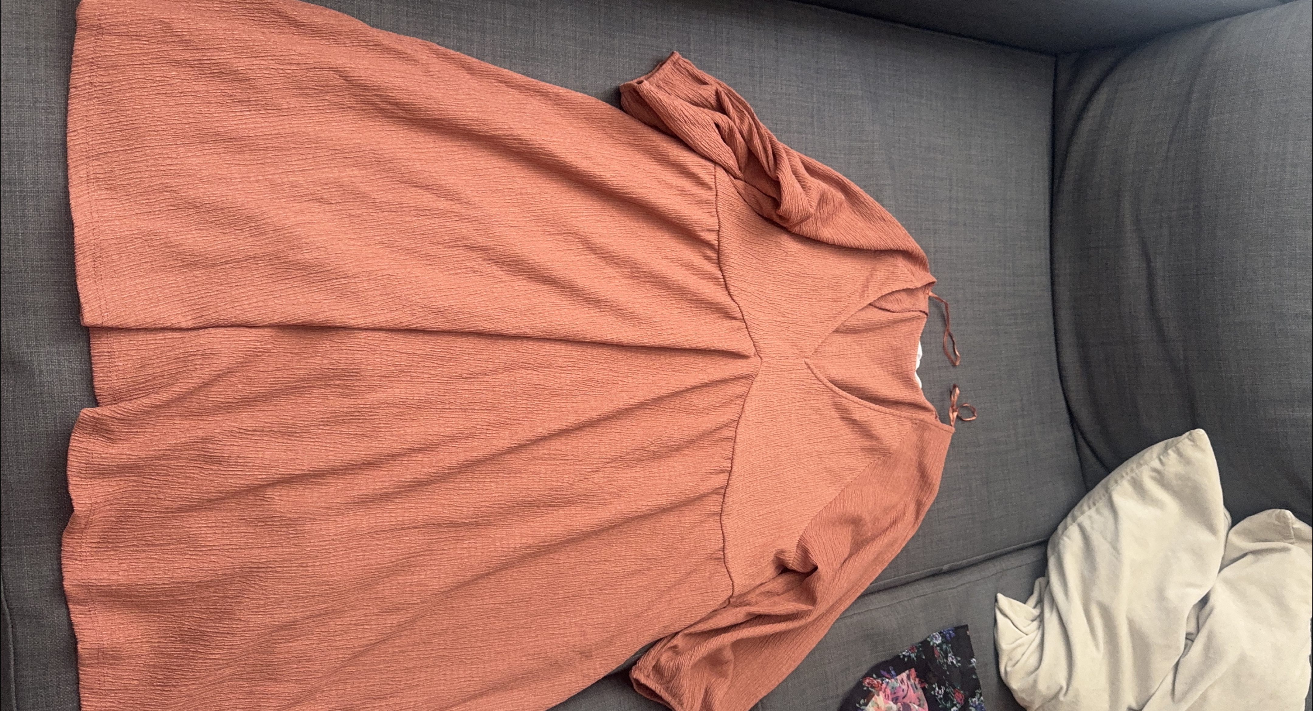 Peach Long Sleeve Dress thumbnail