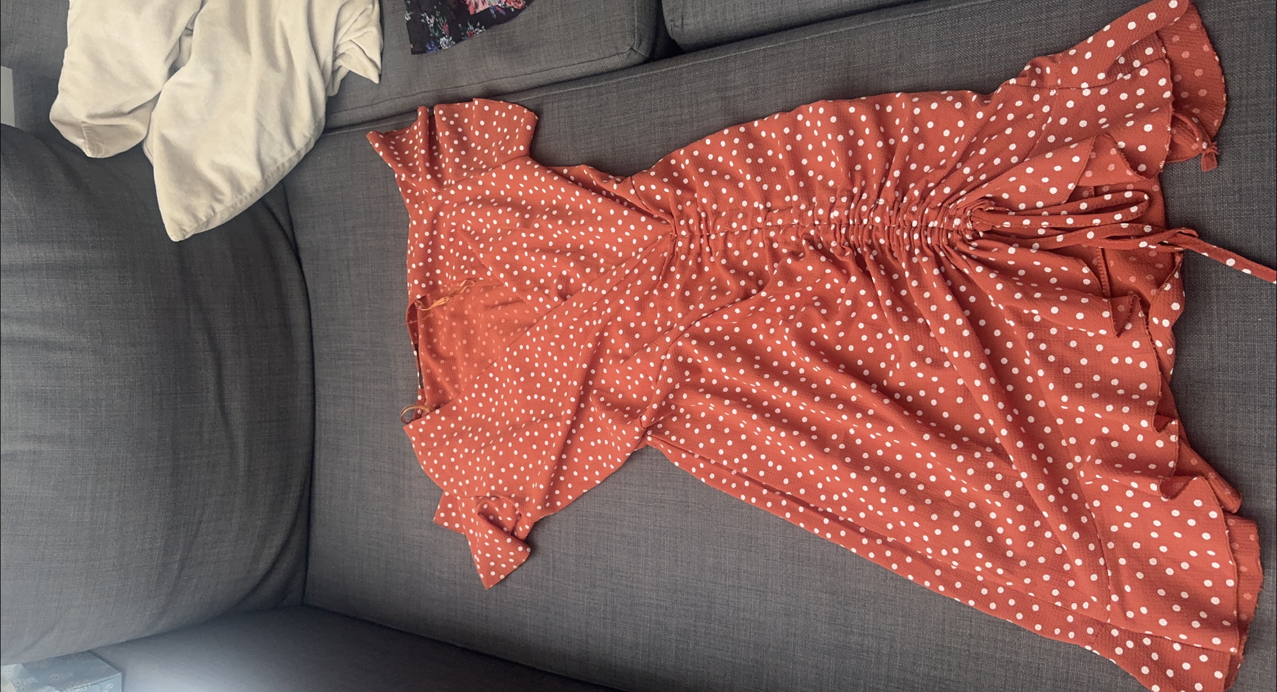 Polka Dot Dress - Rust Colour thumbnail