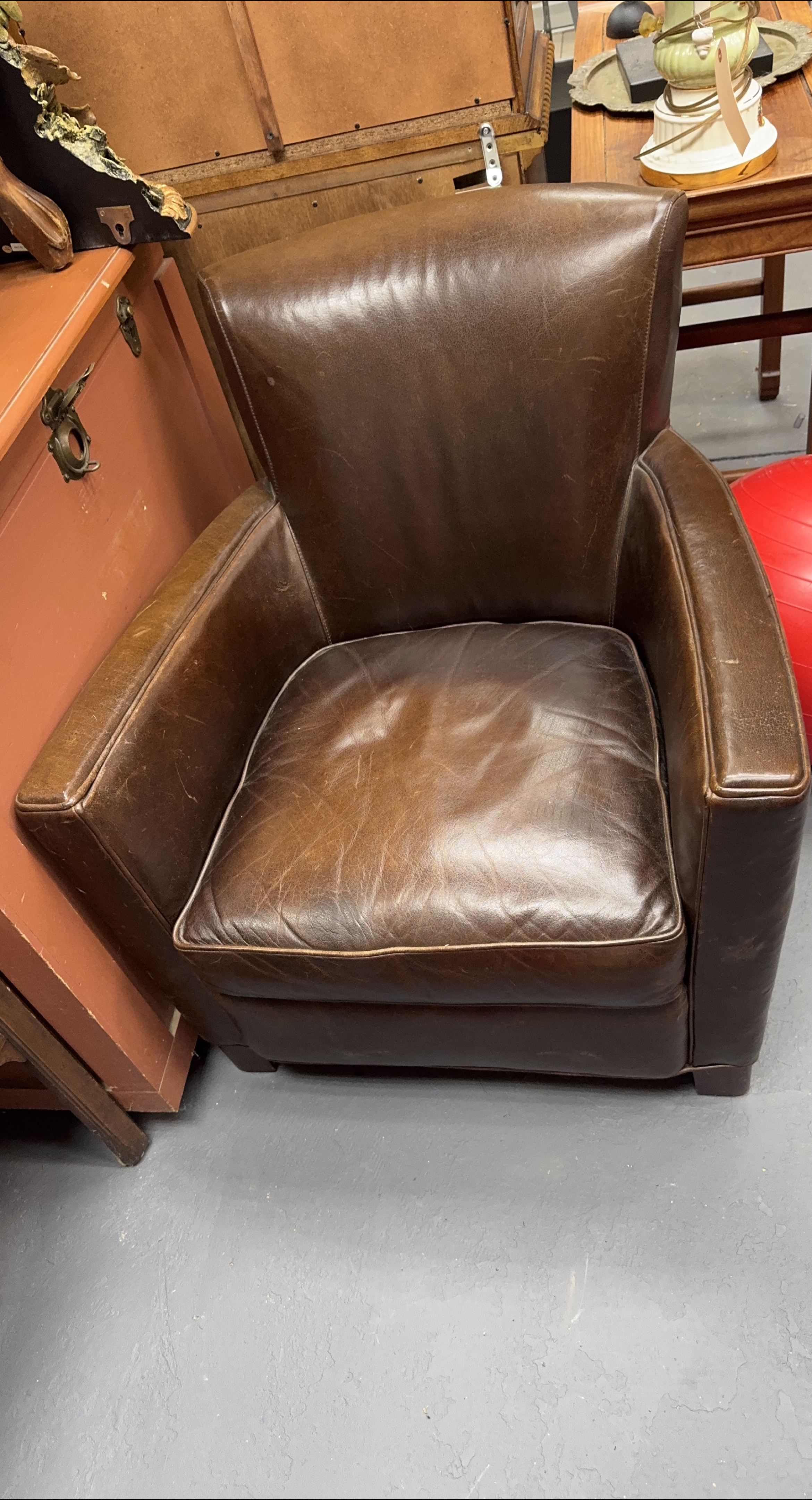Brown Leather Armchair thumbnail