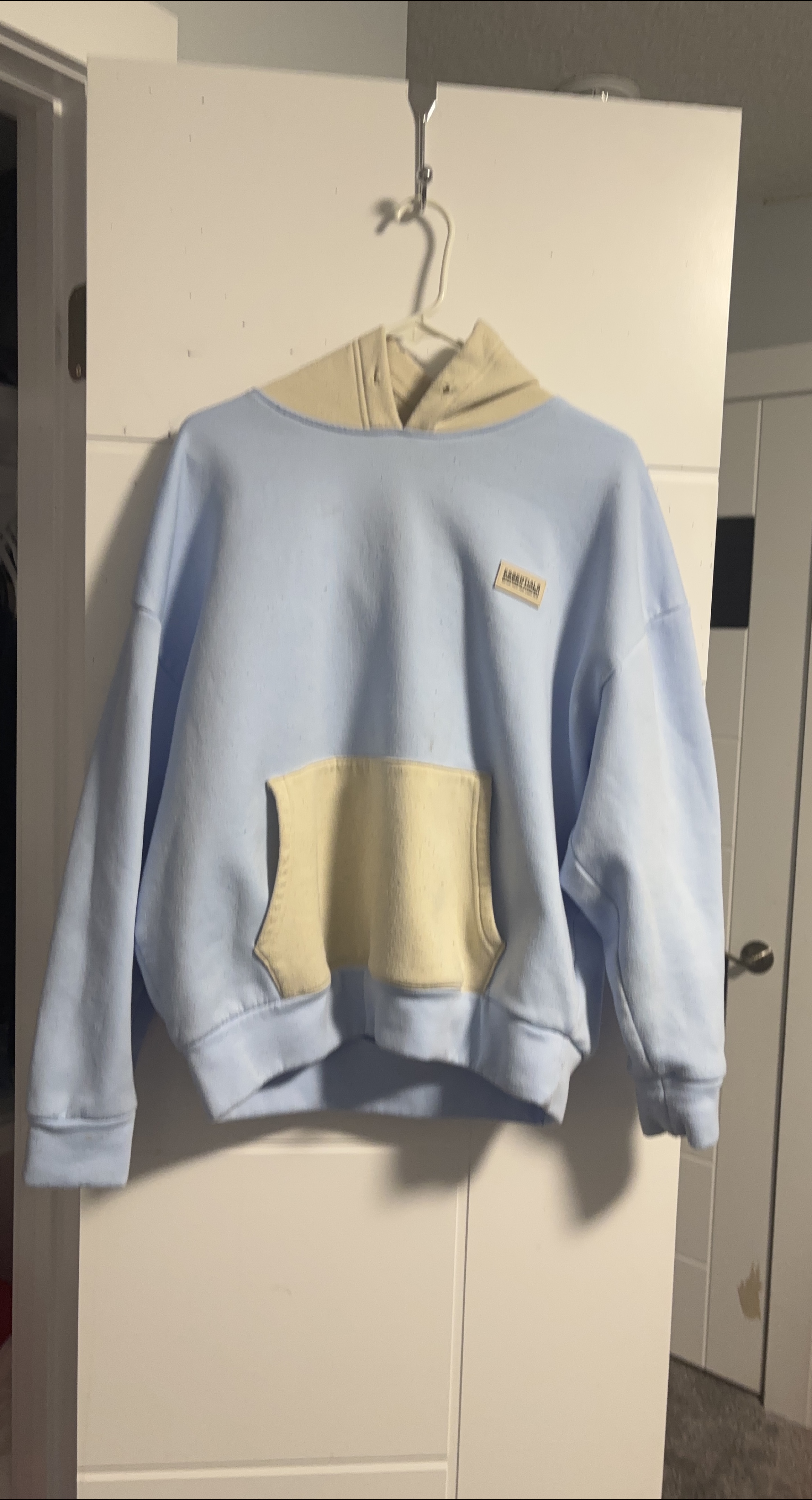 Essentials Blue/Beige Hoodie