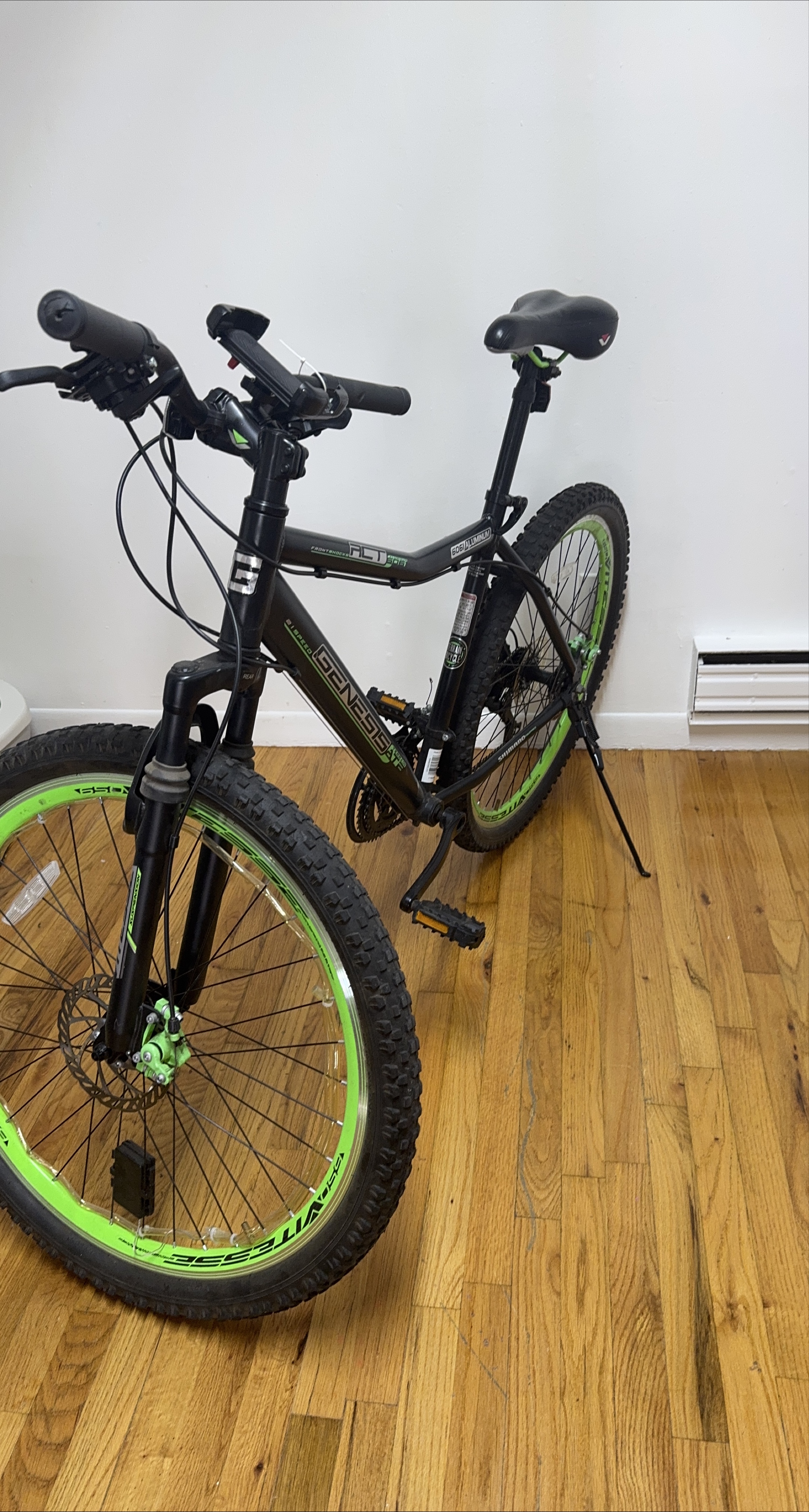 Genesis 21 Speed Bike - Black/Green thumbnail