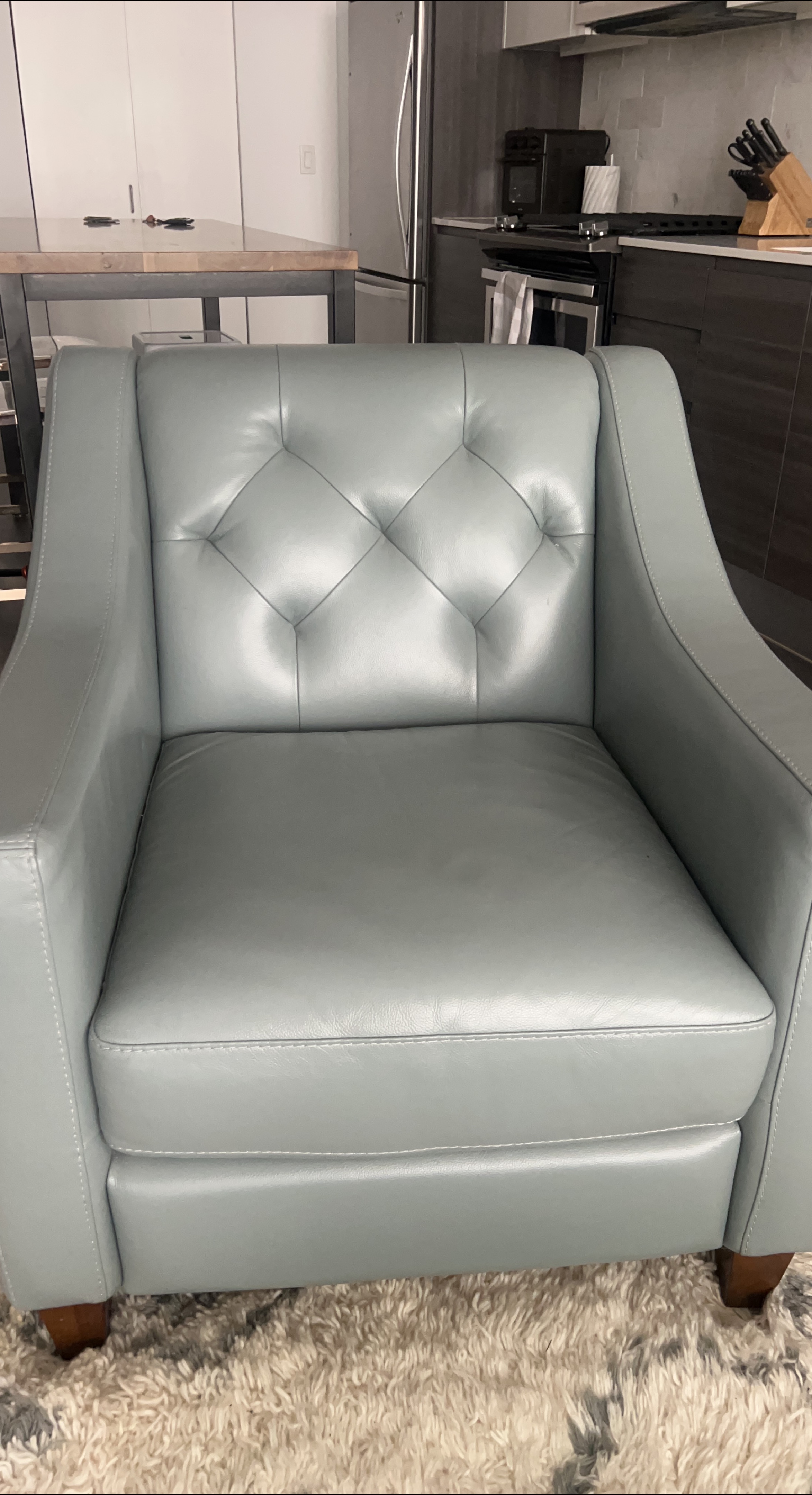 Light Blue Armchair thumbnail