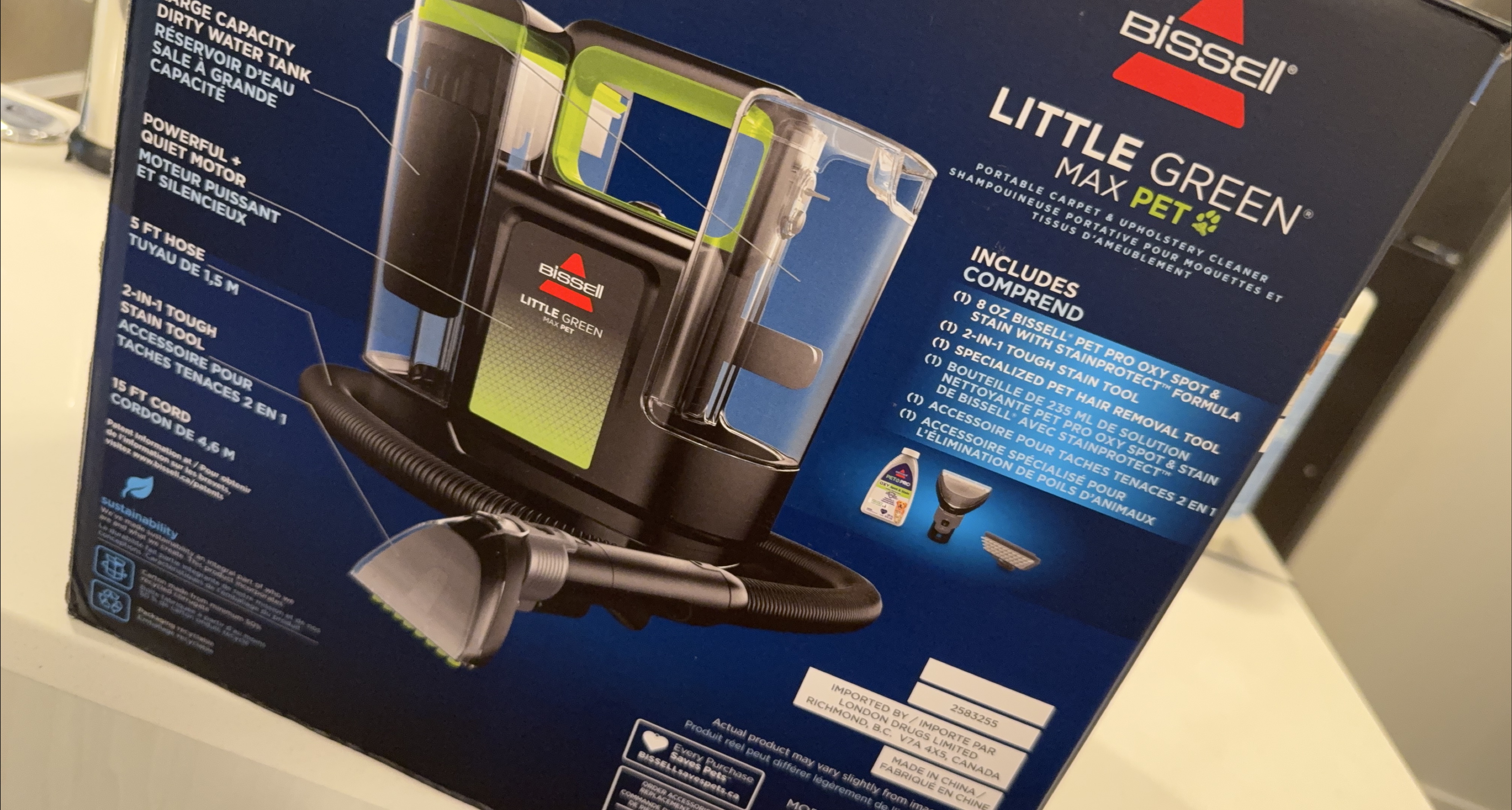 Bissell Little Green Max Pet Portable Carpet Cleaner thumbnail