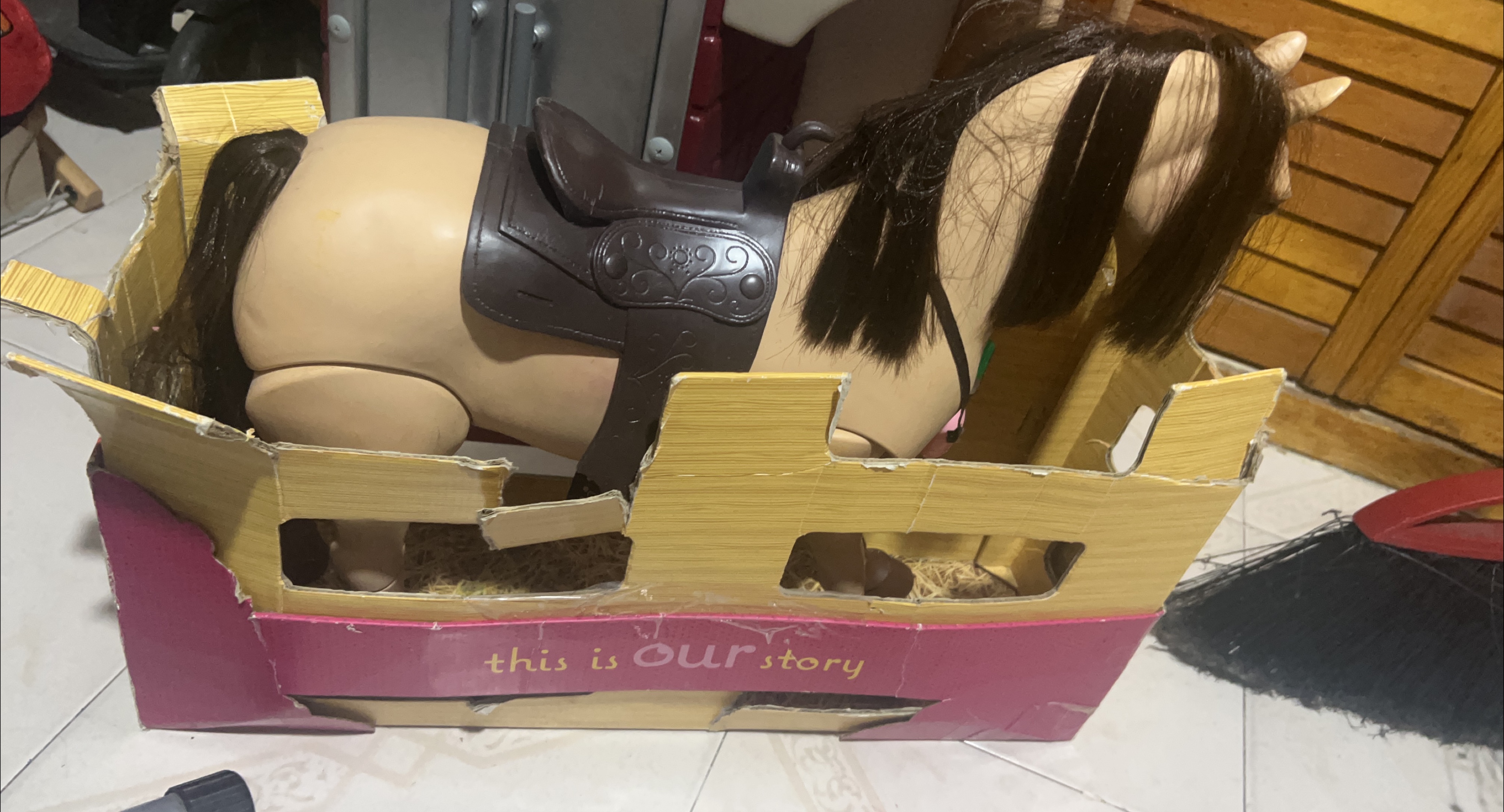 Ride-On Horse Toy with Saddle thumbnail