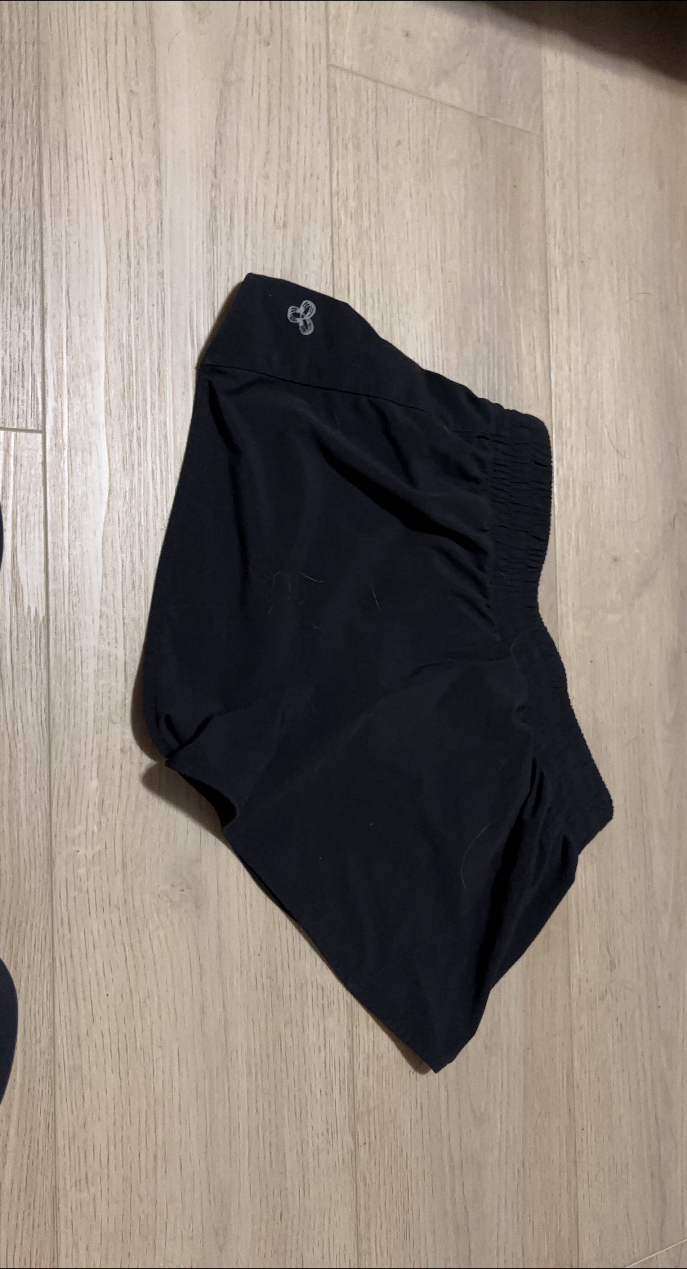 TNA Black Running Shorts - ladies Xs thumbnail