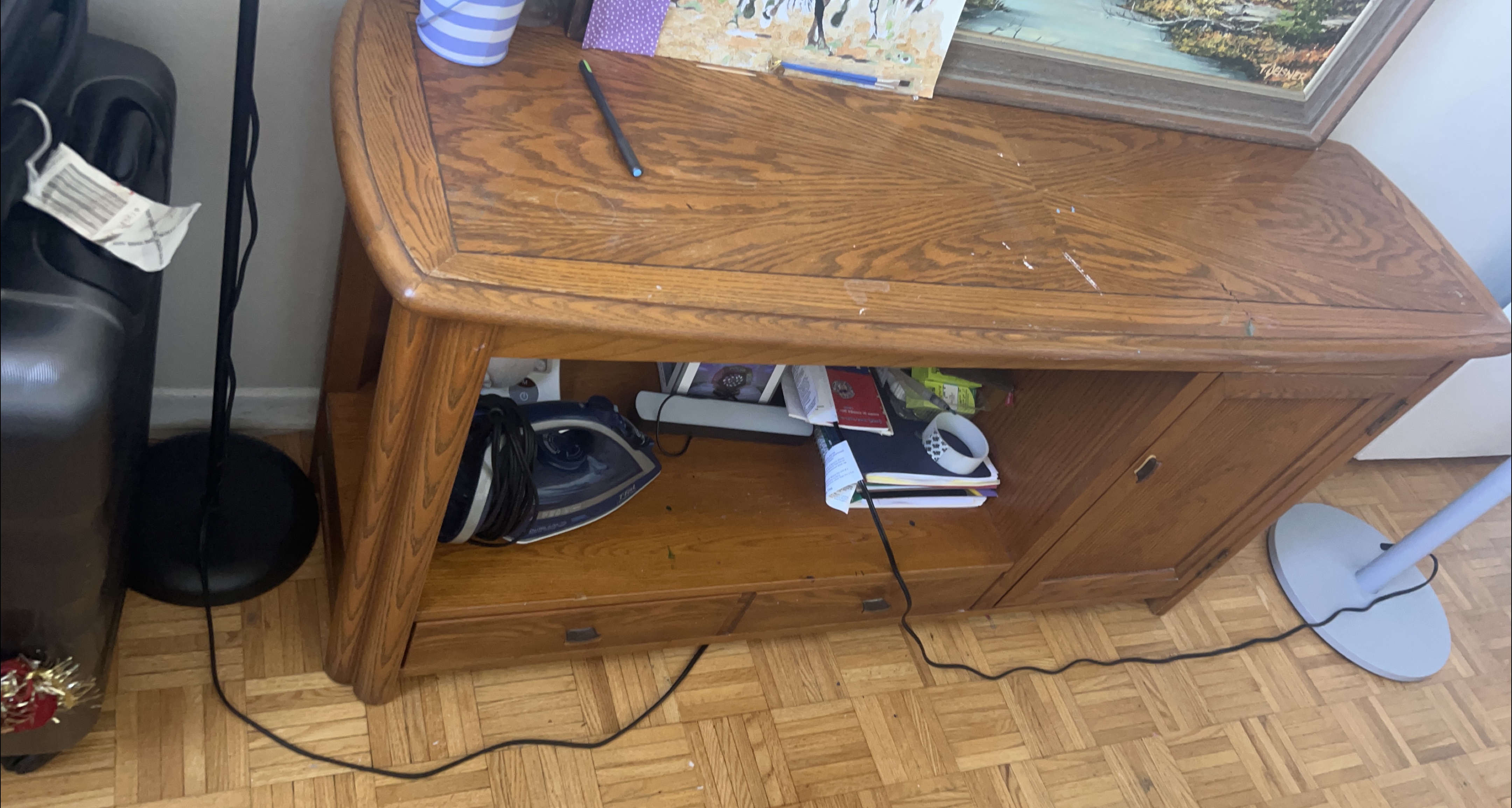 Wooden TV Stand/Console Table thumbnail