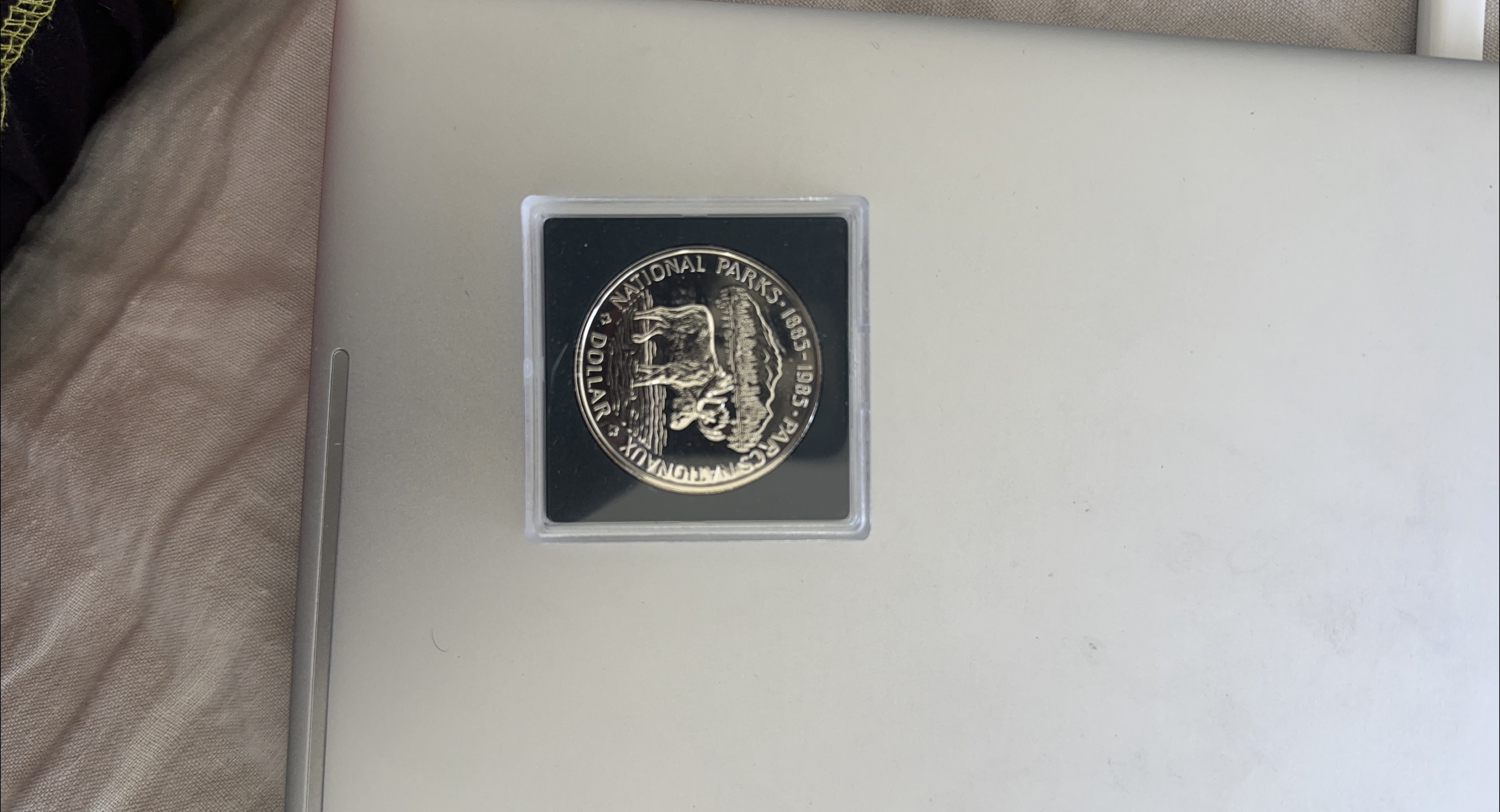 National Parks Commemorative Silver Dollar 1989 thumbnail