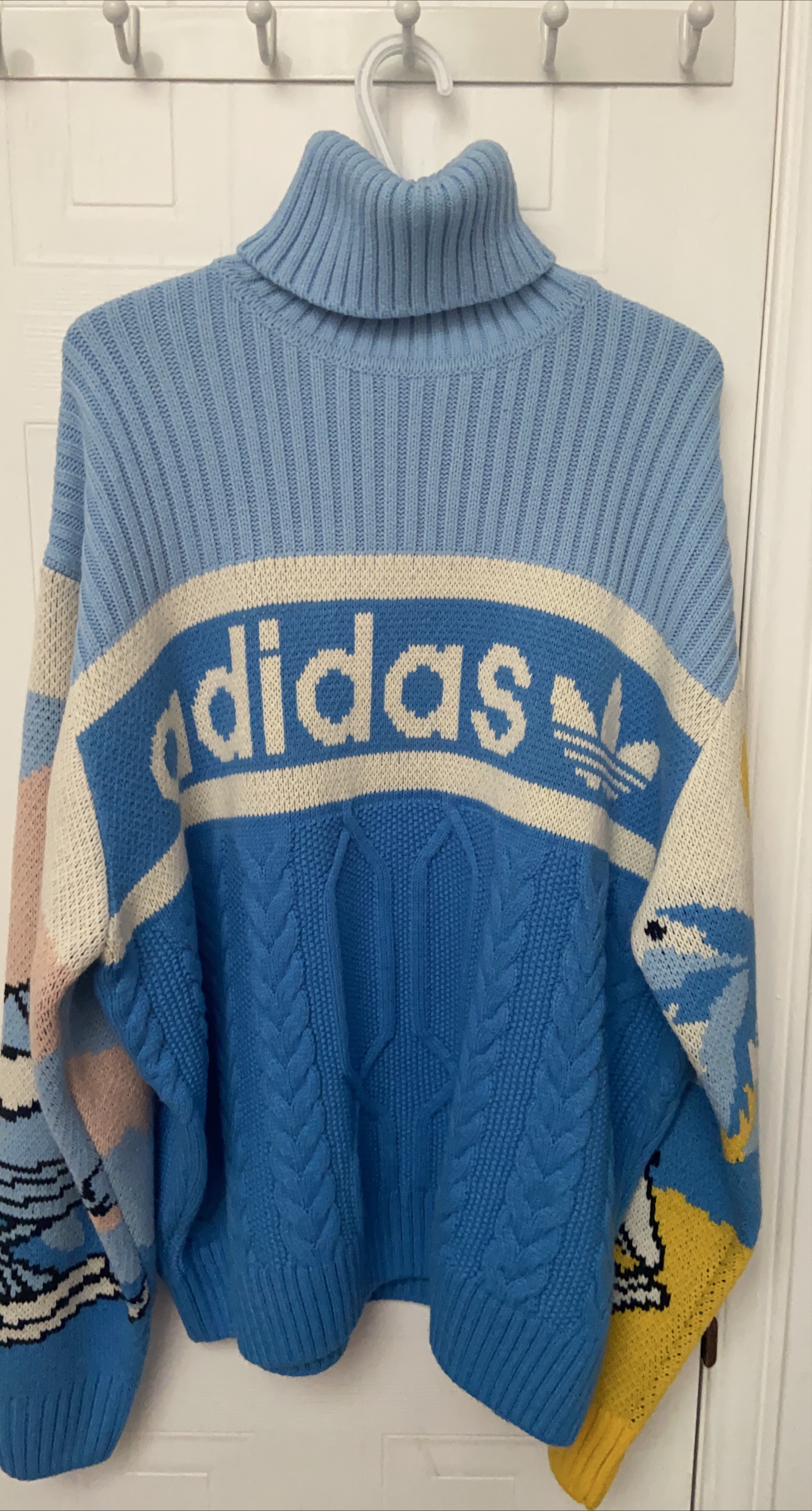 Adidas Blue Knit Sweater thumbnail