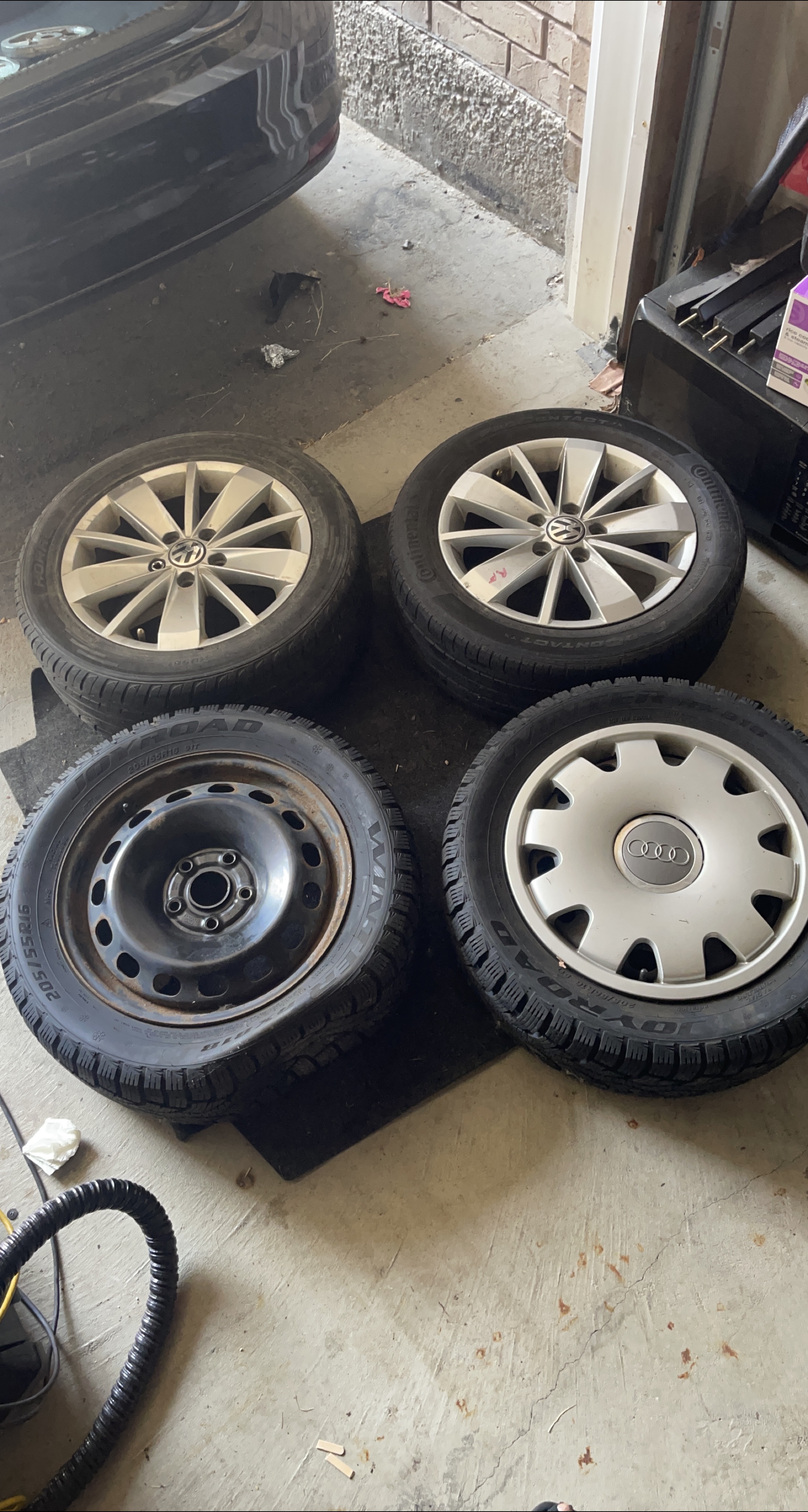 Volkswagen & Audi Wheels with Winter Tires