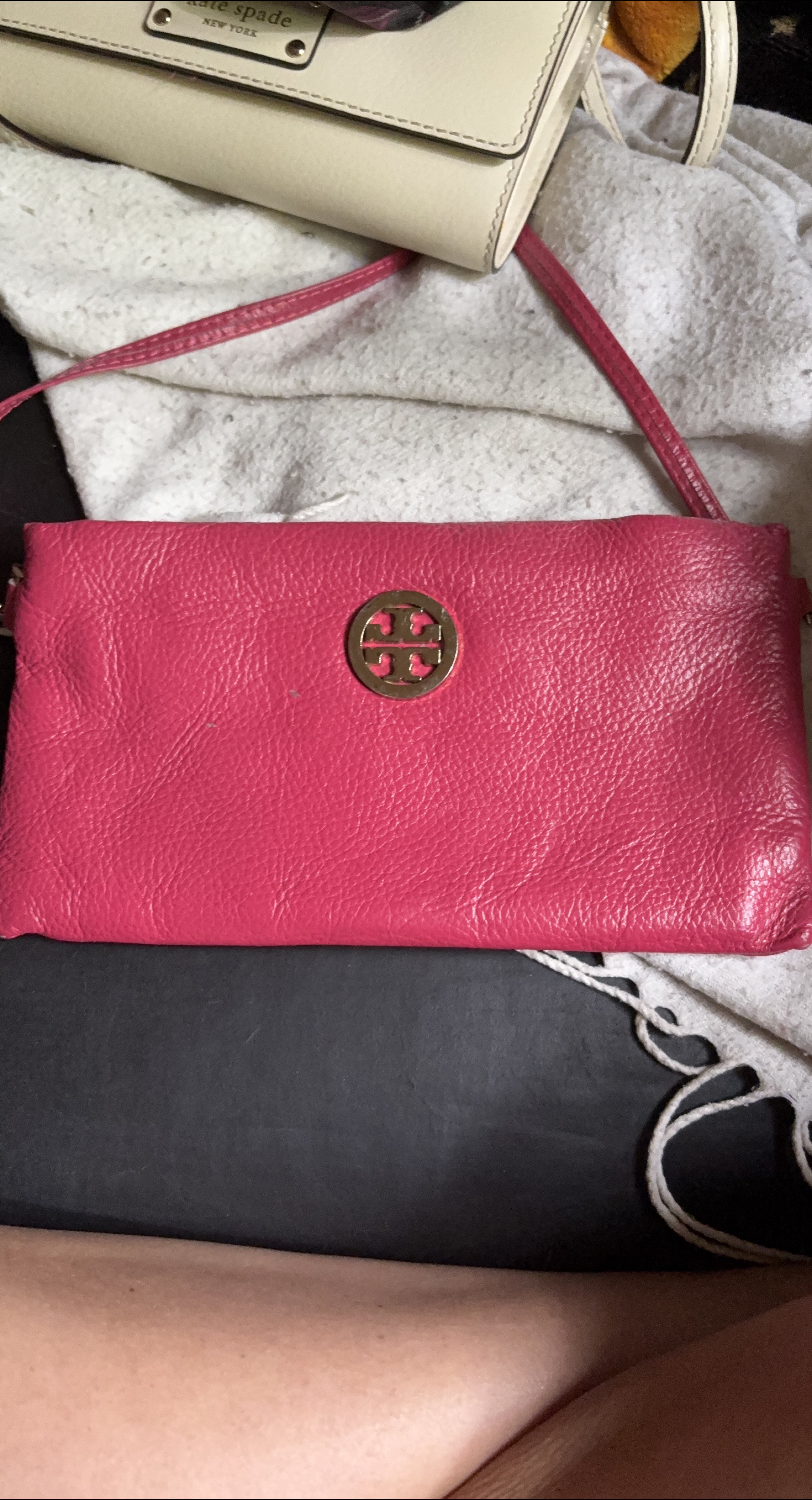 Tory Burch Red Leather Crossbody Bag thumbnail