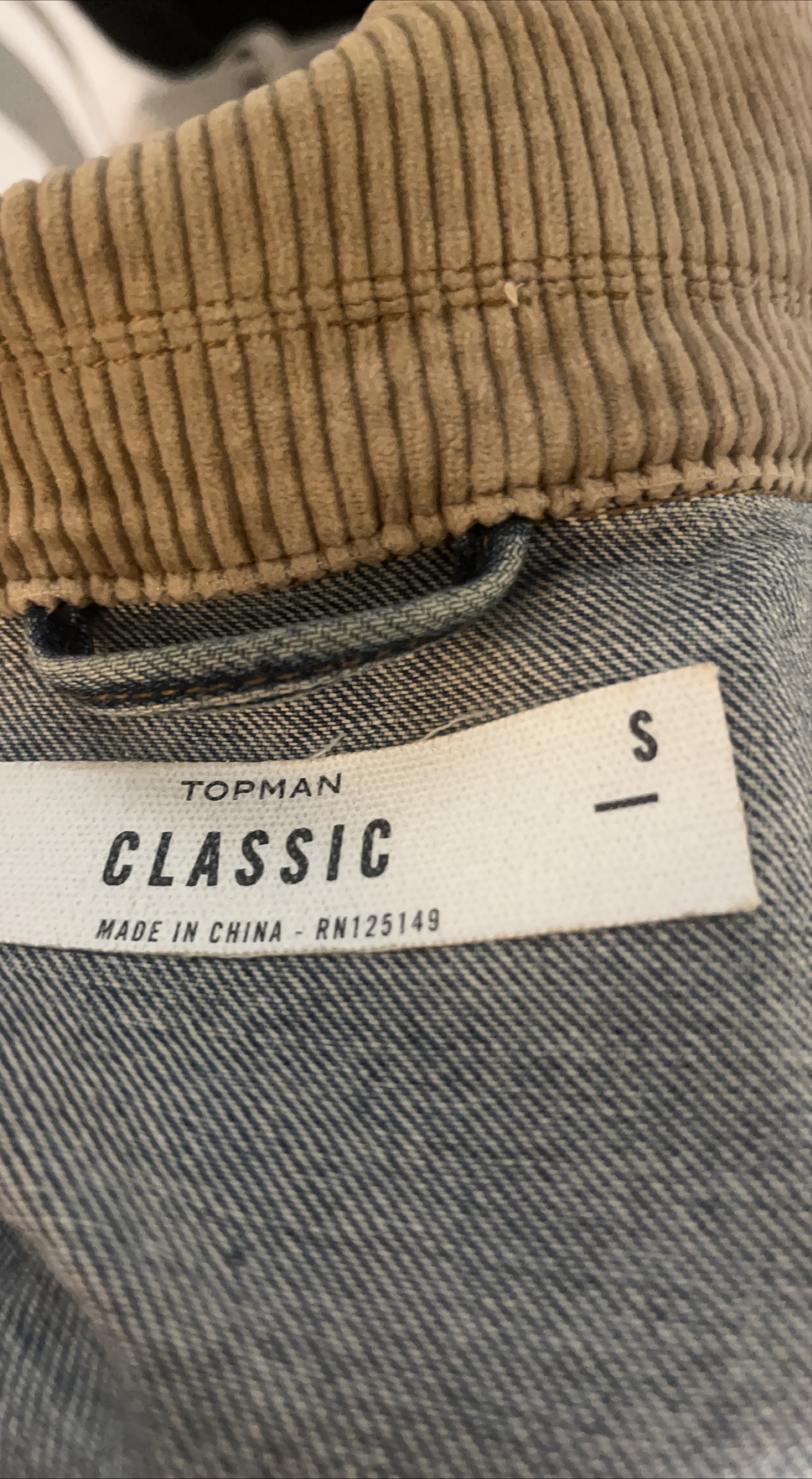 Topman Classic Denim Jacket - Size S thumbnail