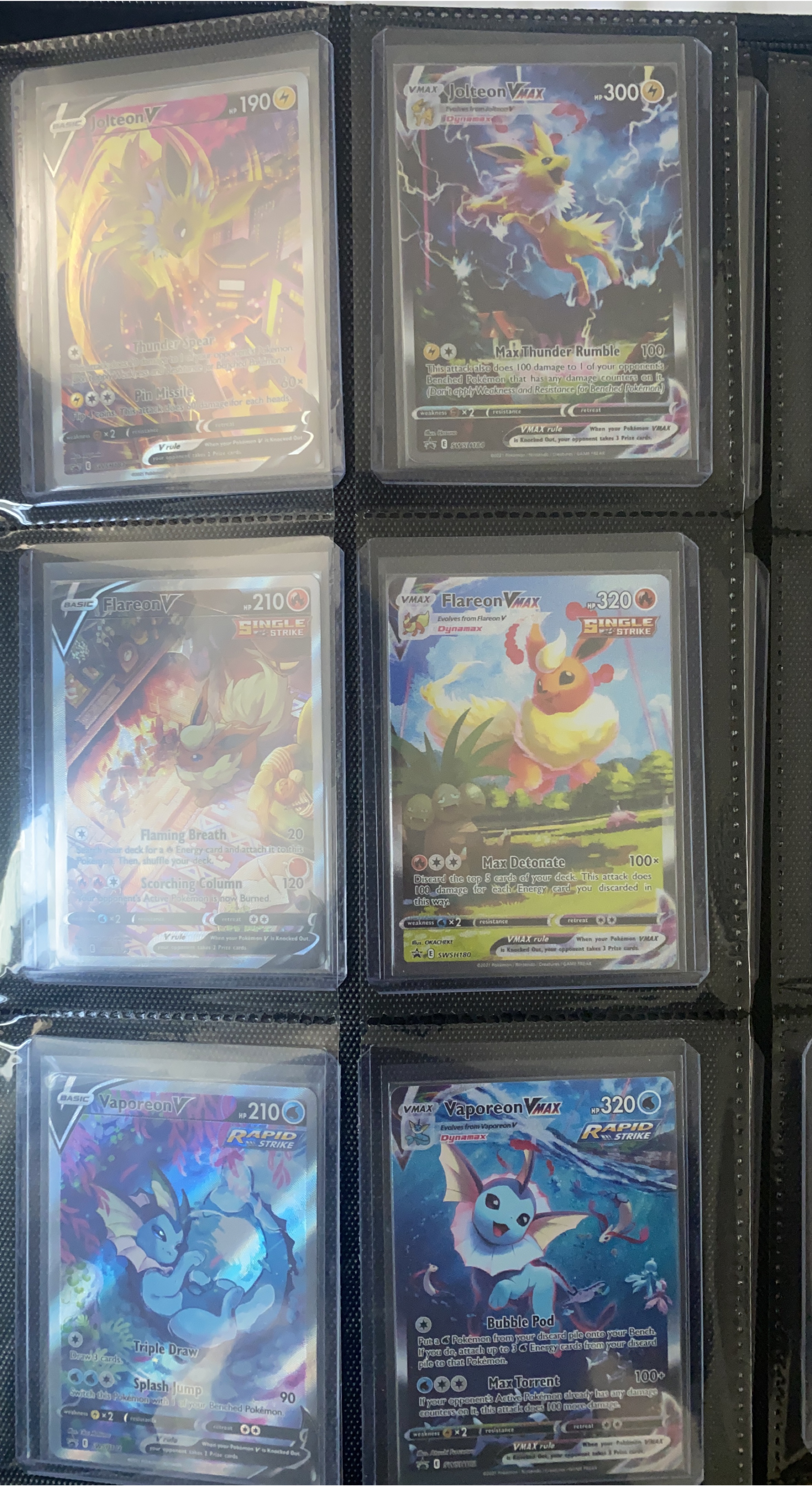 Pokémon TCG: Jolteon, Flareon, Vaporeon V/VMAX Cards thumbnail