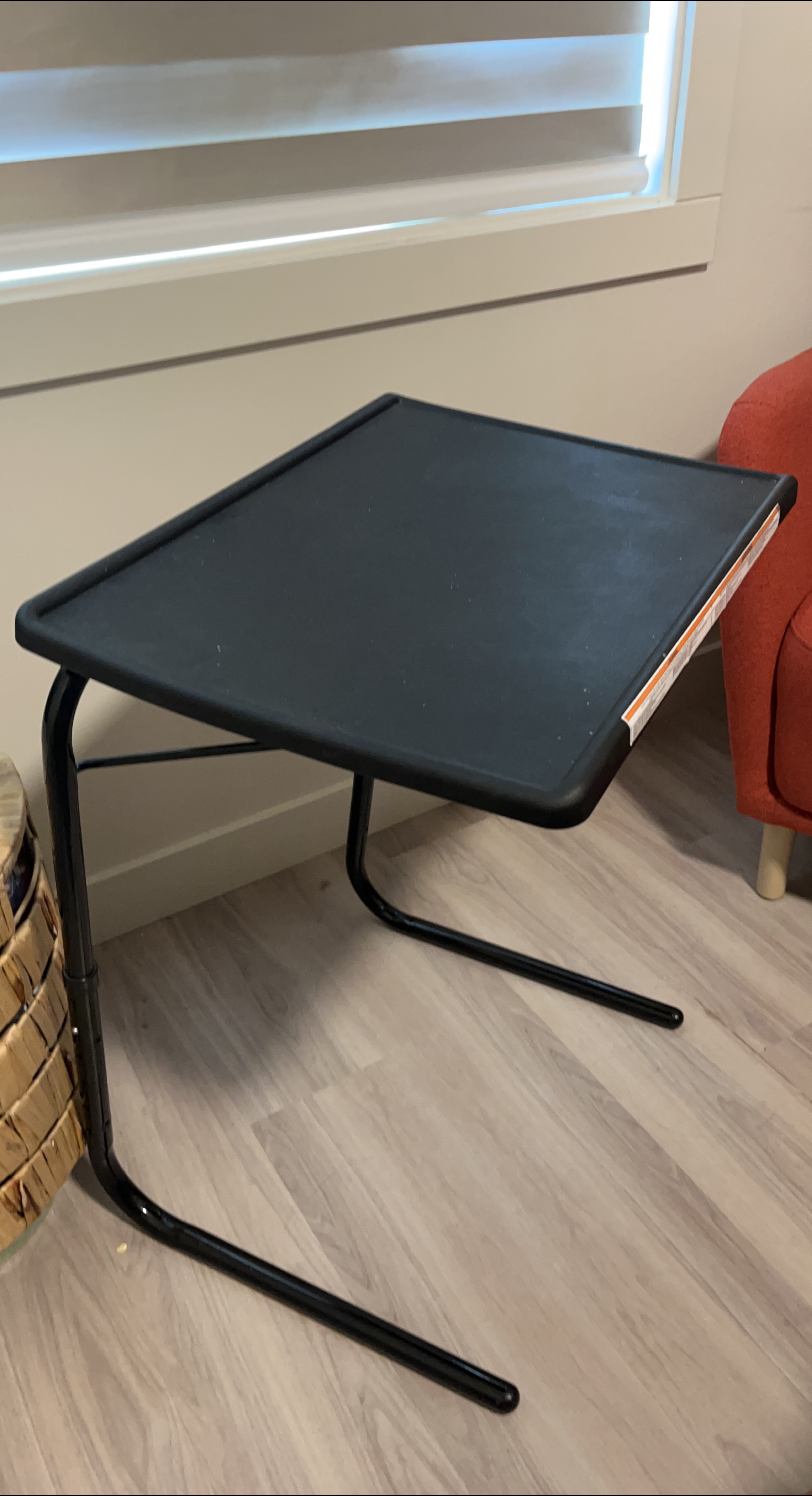 Black Adjustable Tray Table