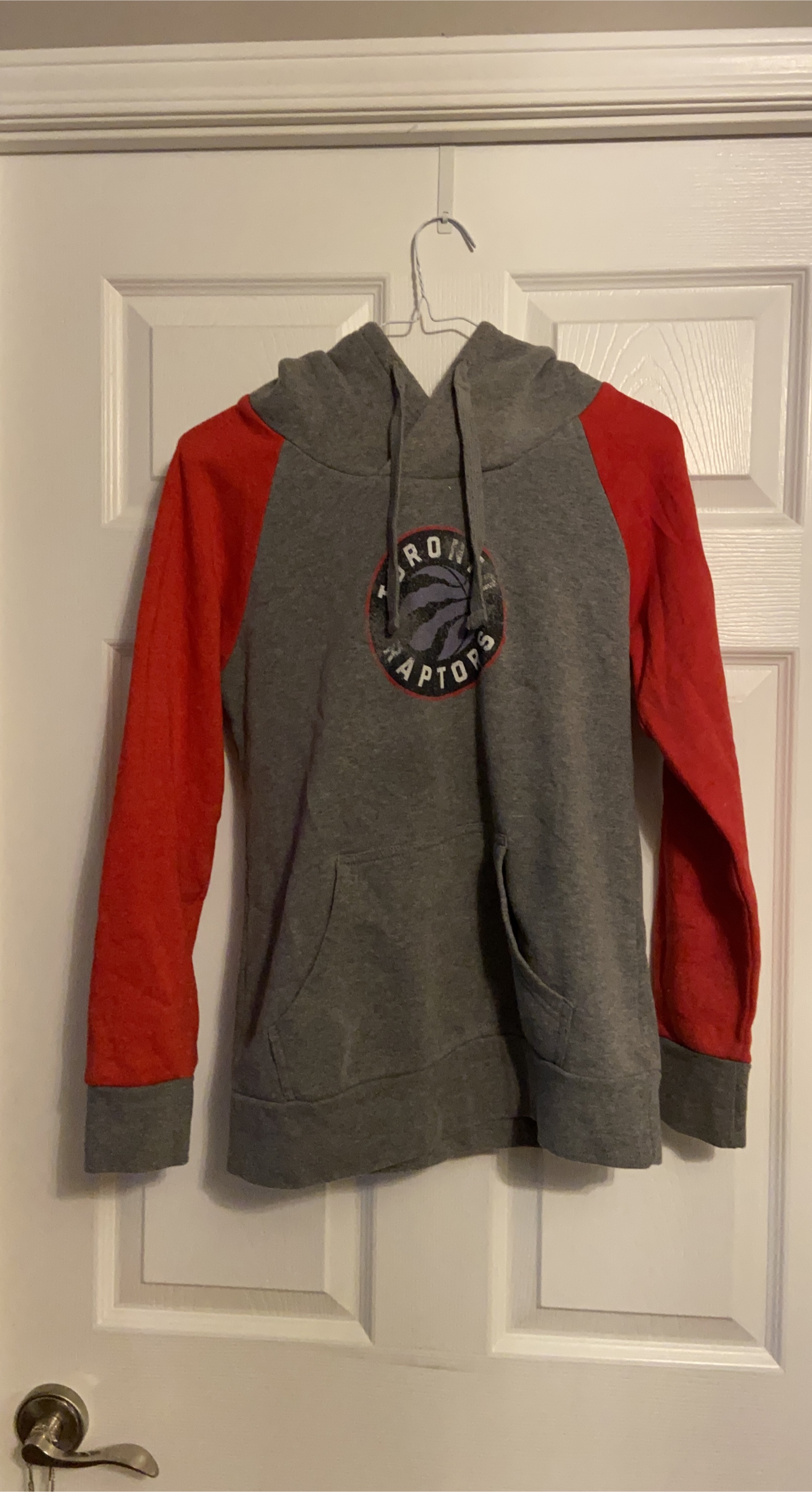 Women’s Toronto Raptors Hoodie in Size S - Red & Grey thumbnail