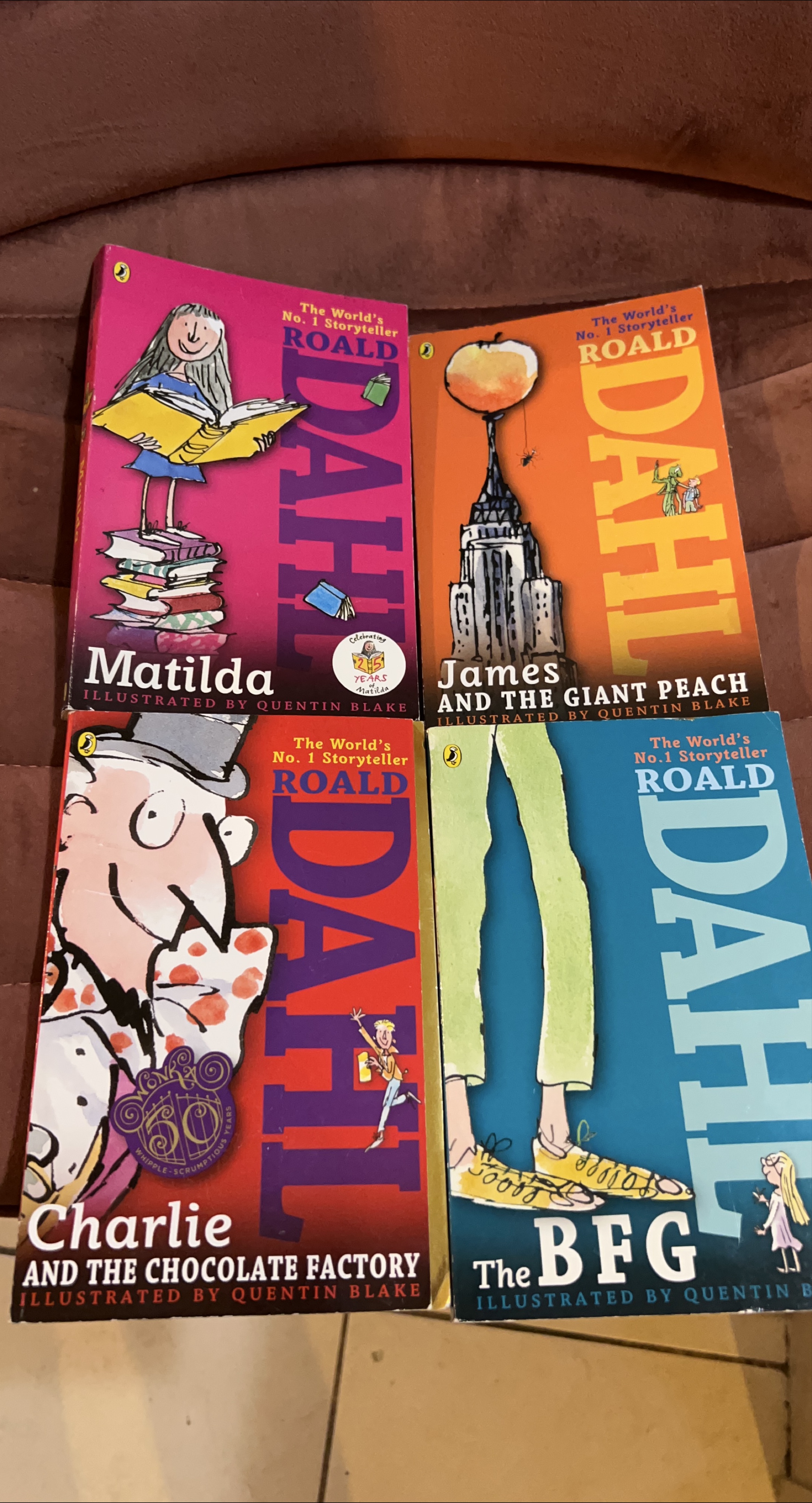 Roald Dahl Book Set: Matilda, BFG, Charlie, James thumbnail
