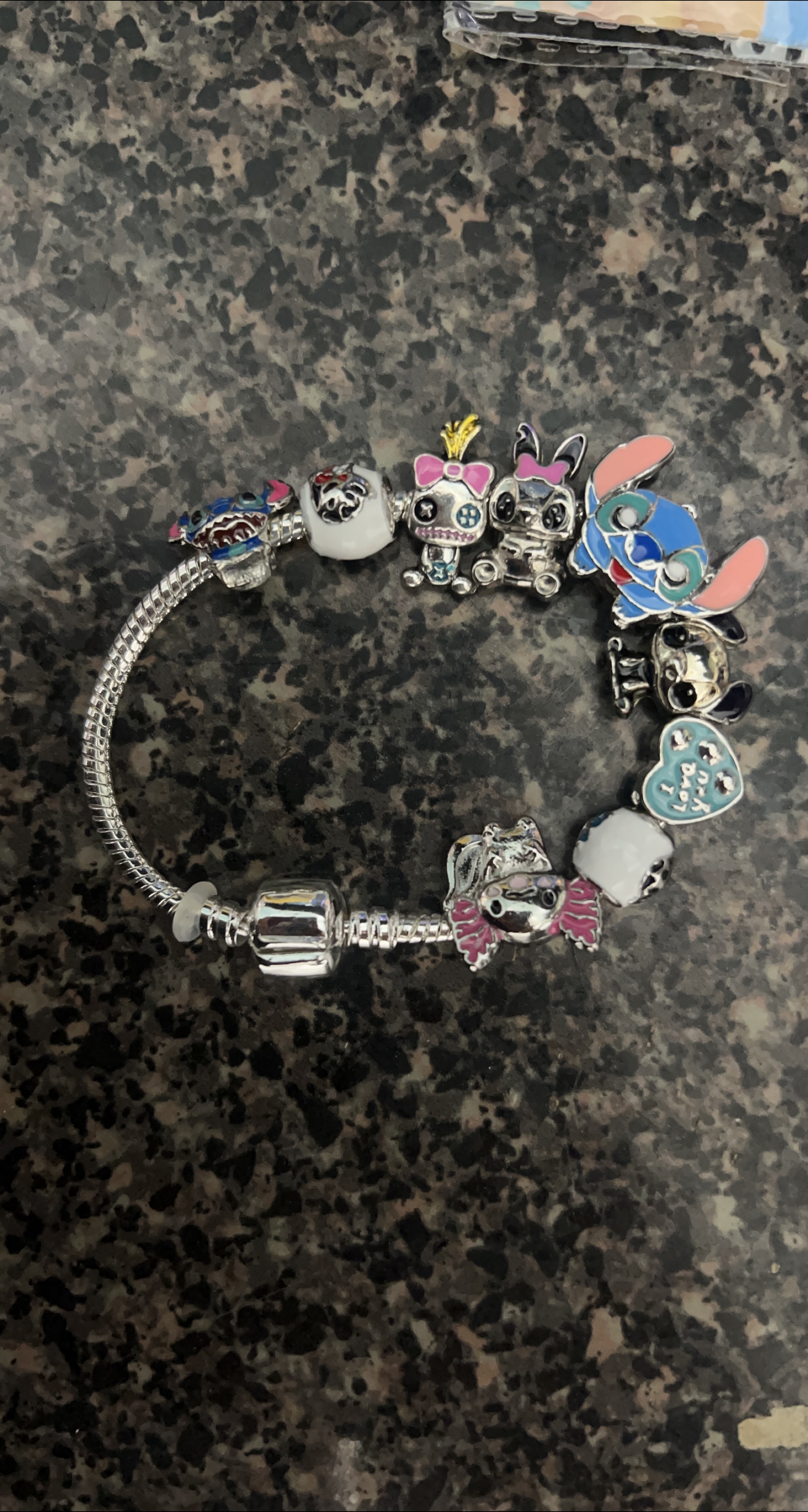 Charm Bracelet with Disney Style Charms thumbnail