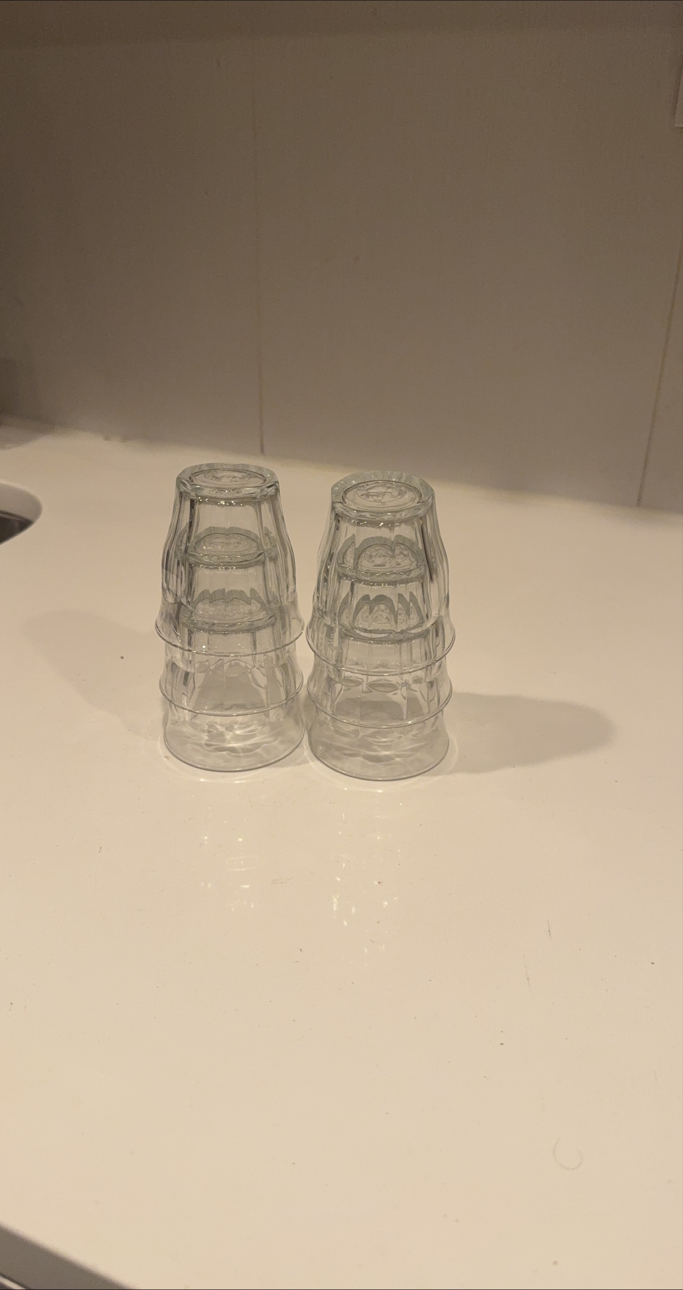Set of 6 Clear Glass Drinking Glasses thumbnail