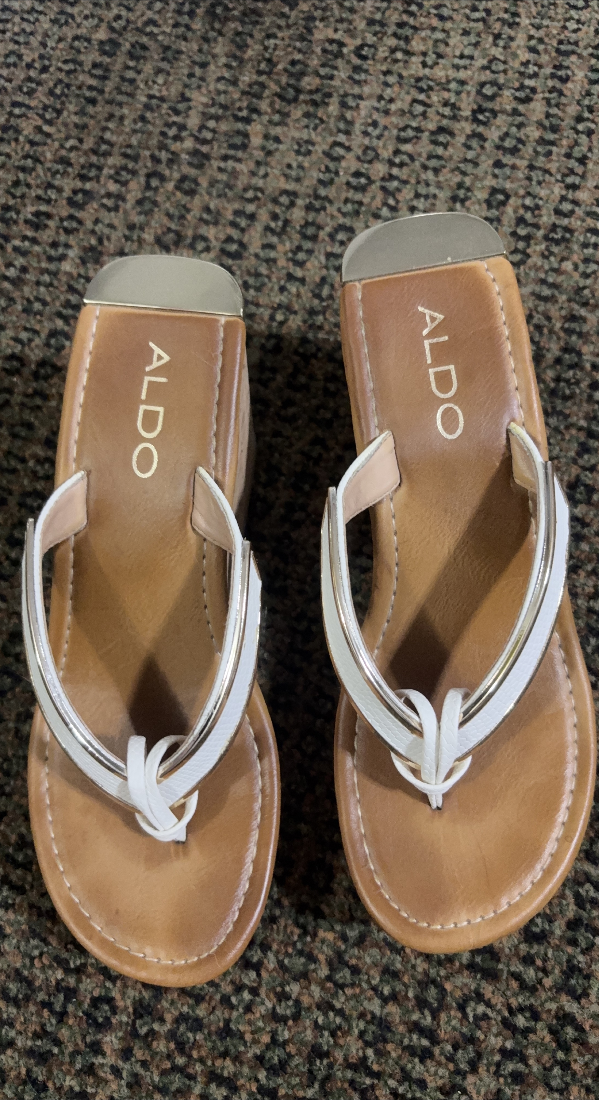Aldo Wedge Flip Flops - Size 6