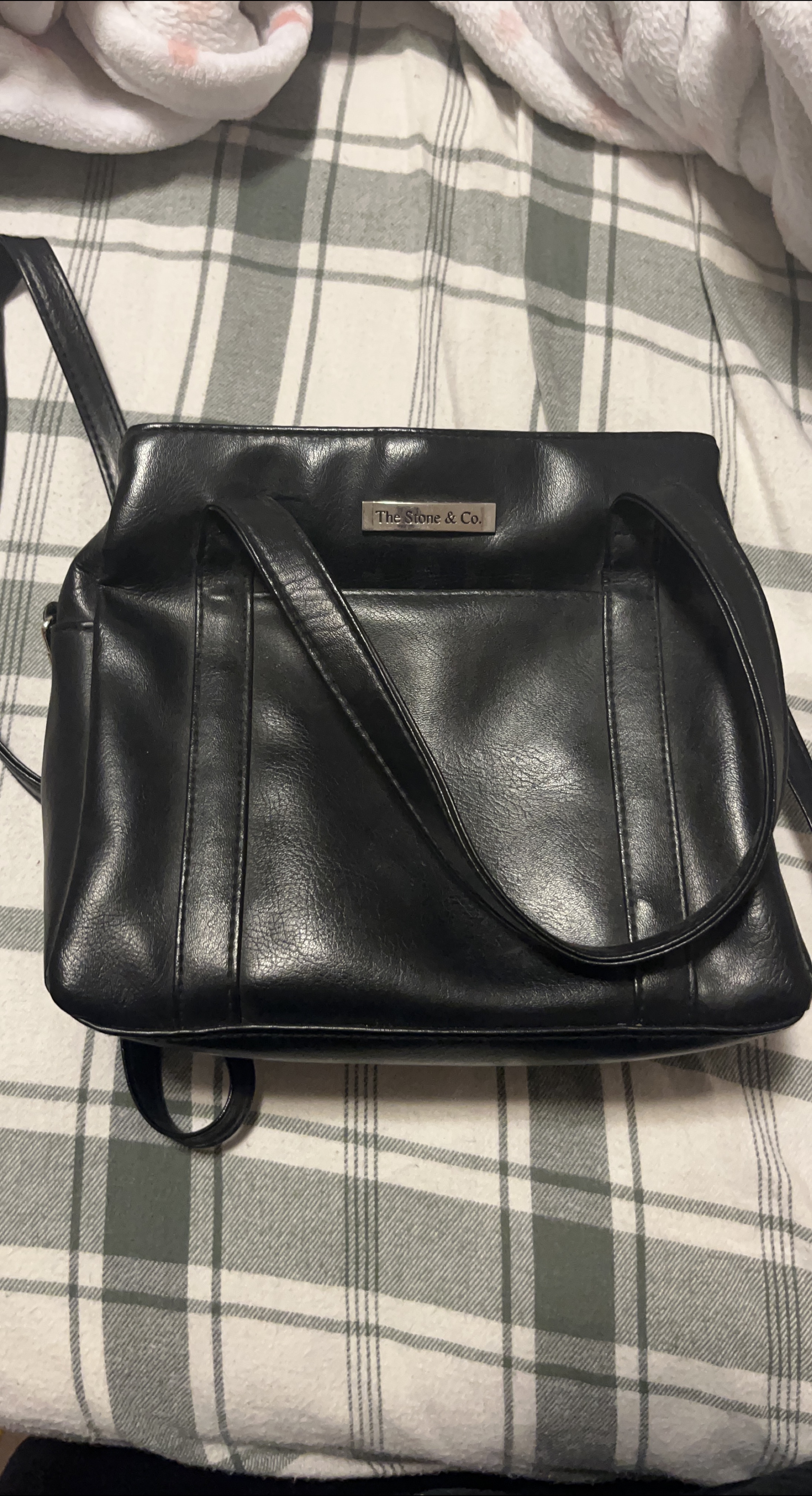 The Stone & Co. Black Leather Shoulder Bag thumbnail