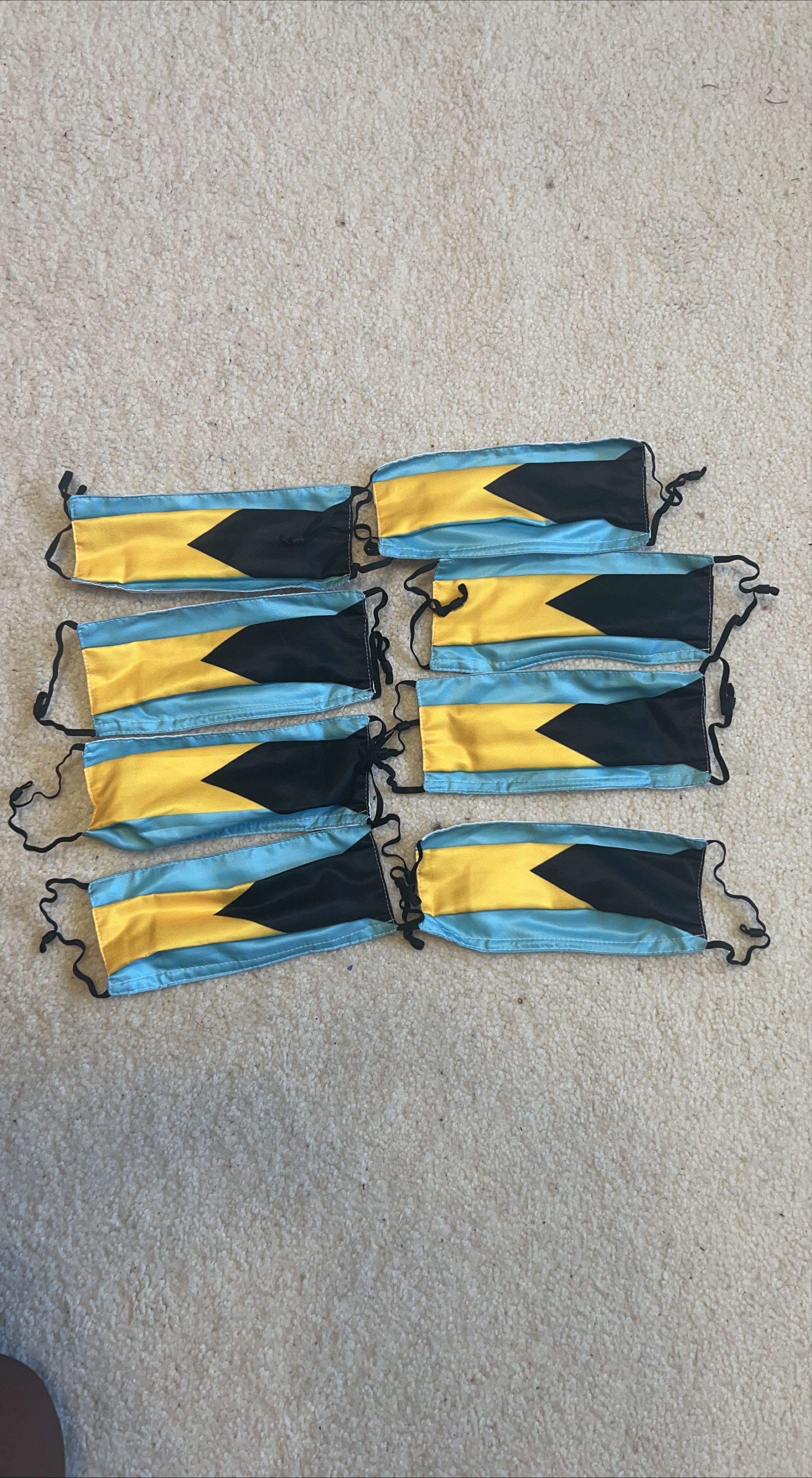 Bahamas Flag Face Masks thumbnail