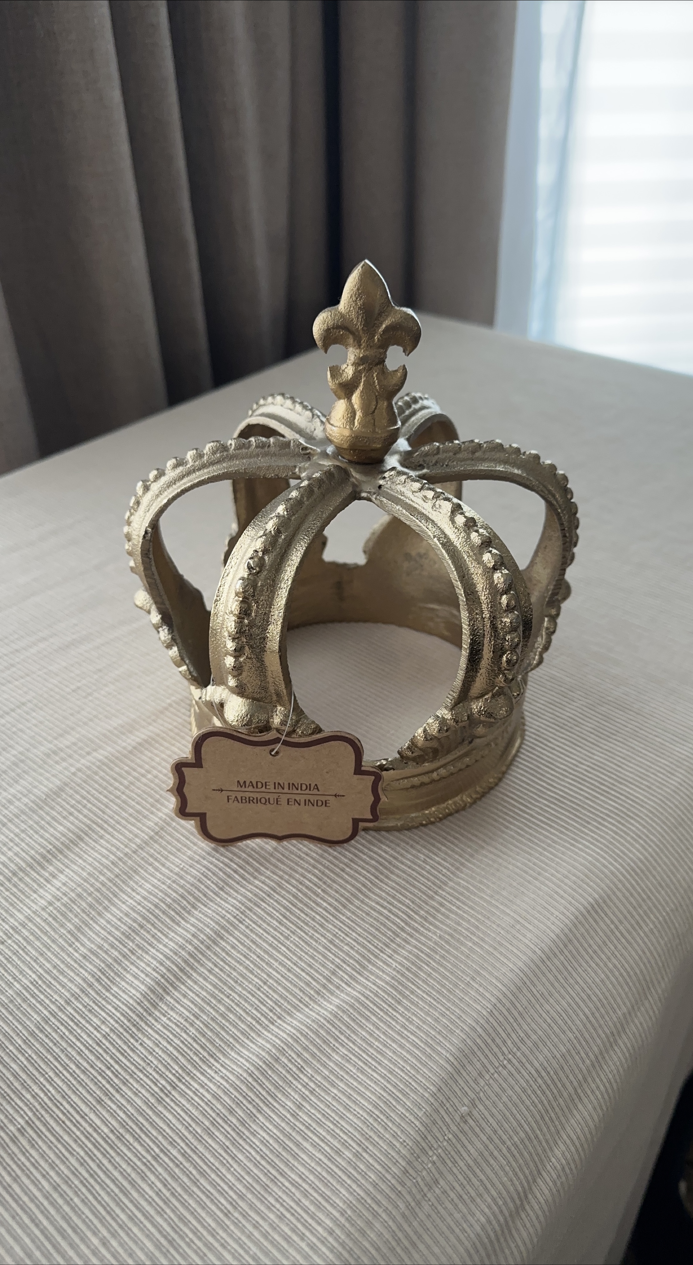 Gold Crown Decor - Made in India thumbnail