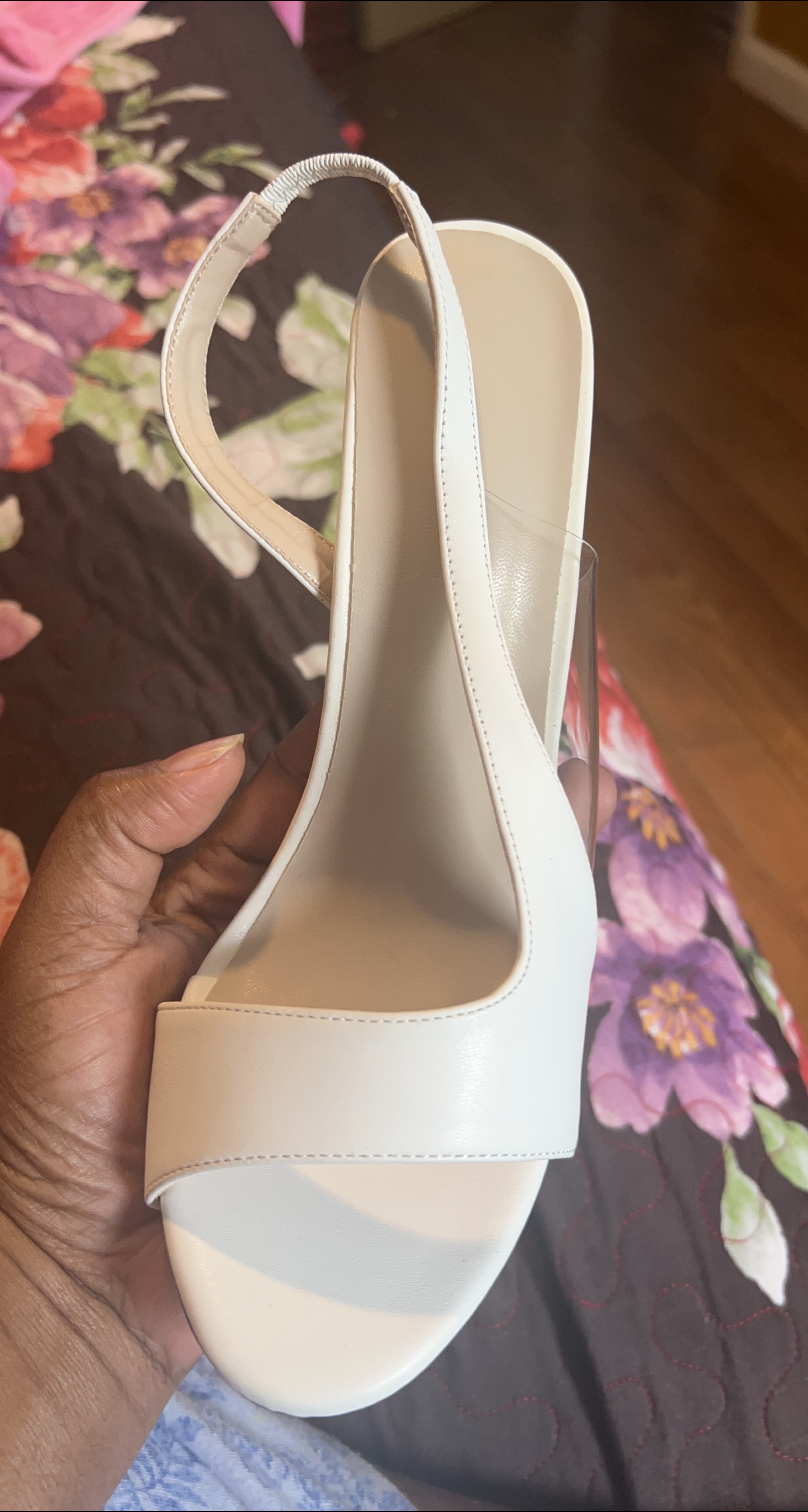 White Slingback Heels thumbnail
