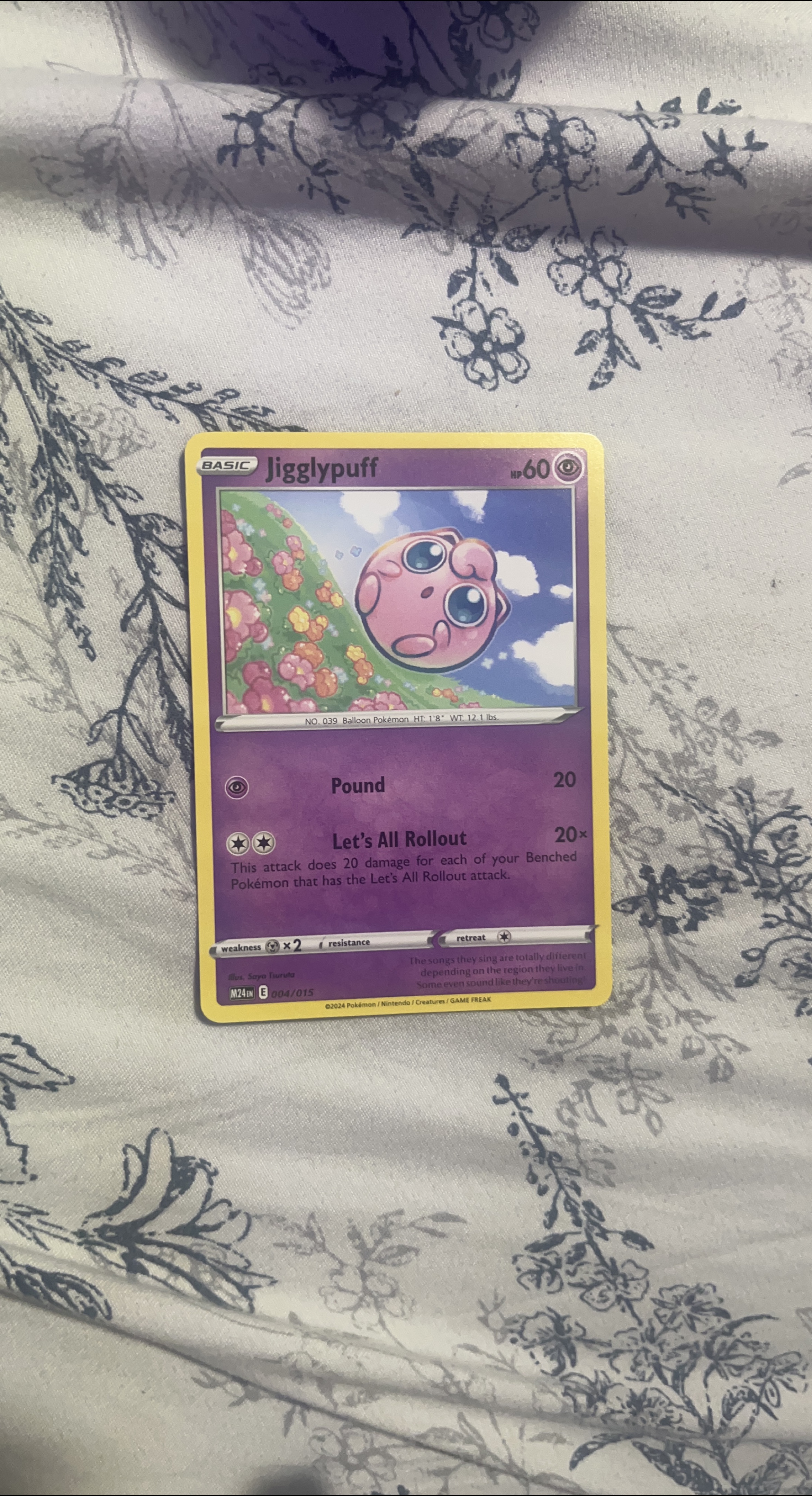Pokémon Jigglypuff Trading Card 004/015