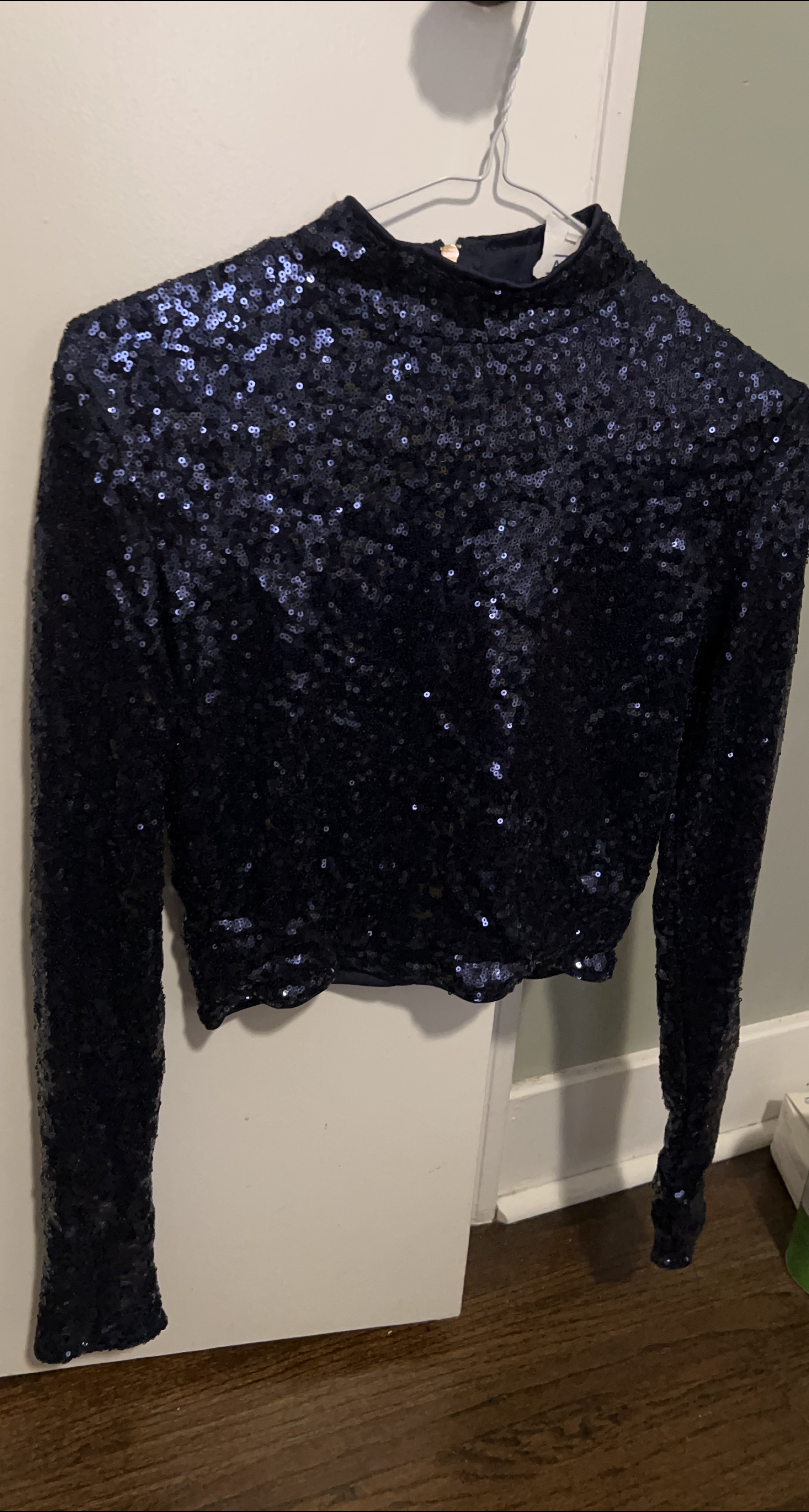 Sequin Long Sleeve Top thumbnail