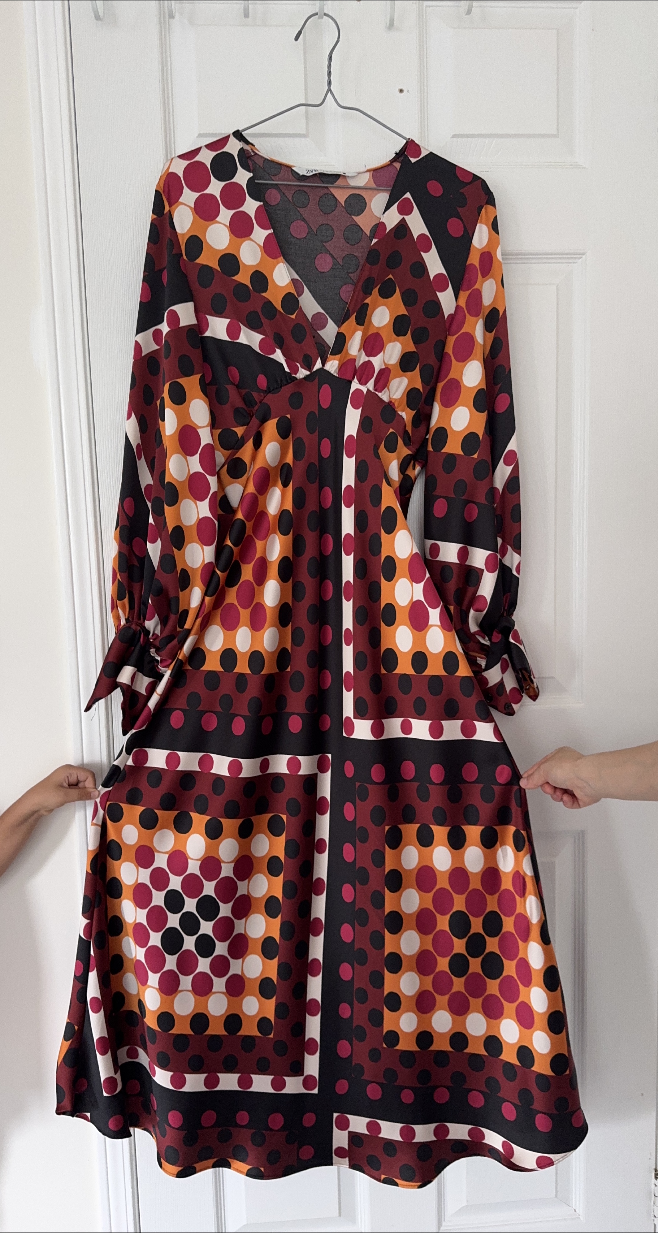 Zara Polka Dot Print Dress thumbnail