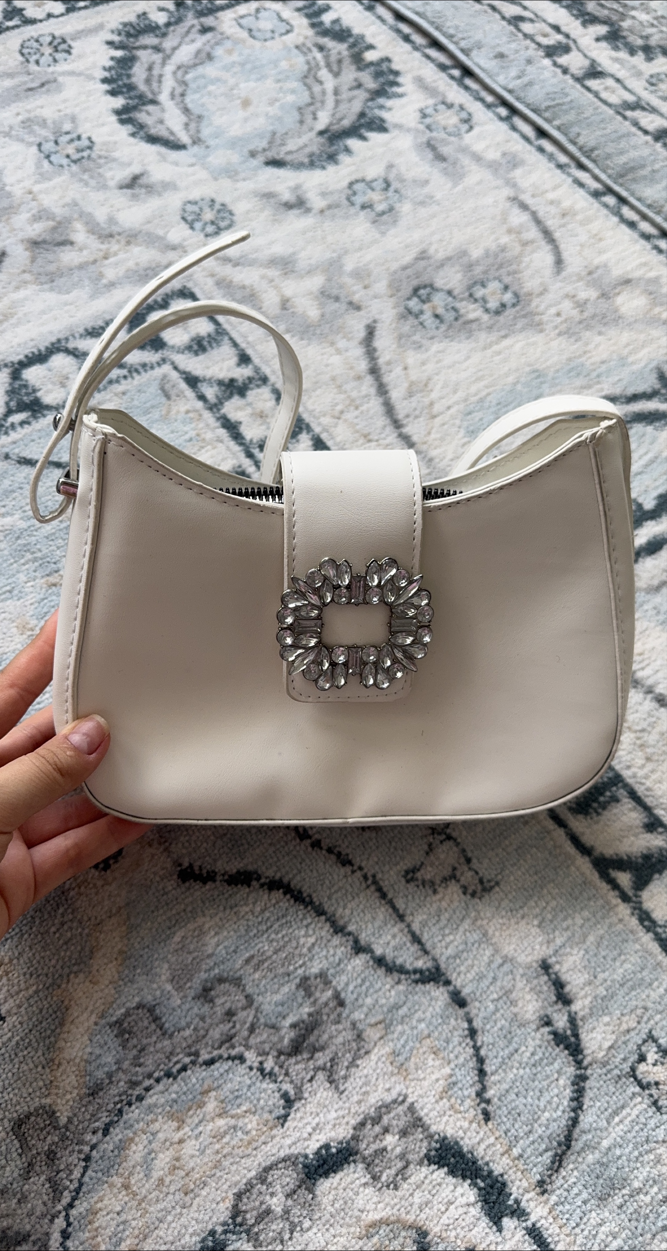 White Embellished Shoulder Bag thumbnail