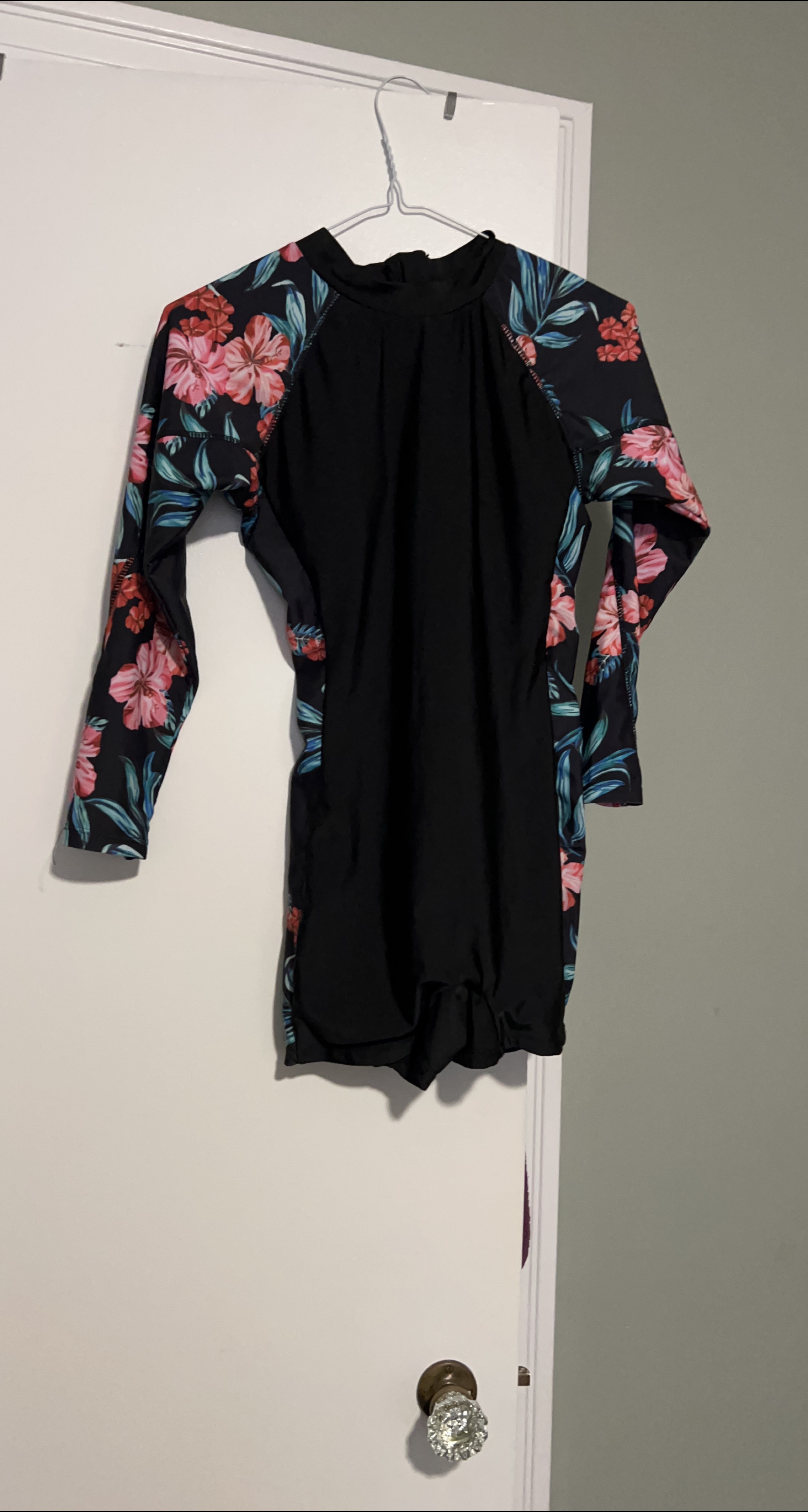 Floral Long Sleeve Swimsuit thumbnail